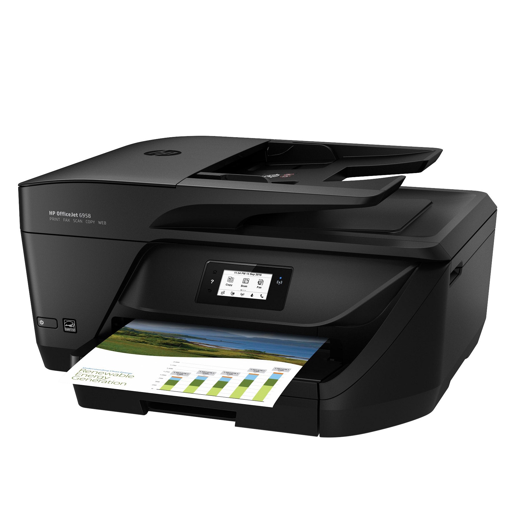 HP OFFICEJET 6958 WIRELESS AIO PRINTER PRINT/COPY/SCAN/FAX ^
