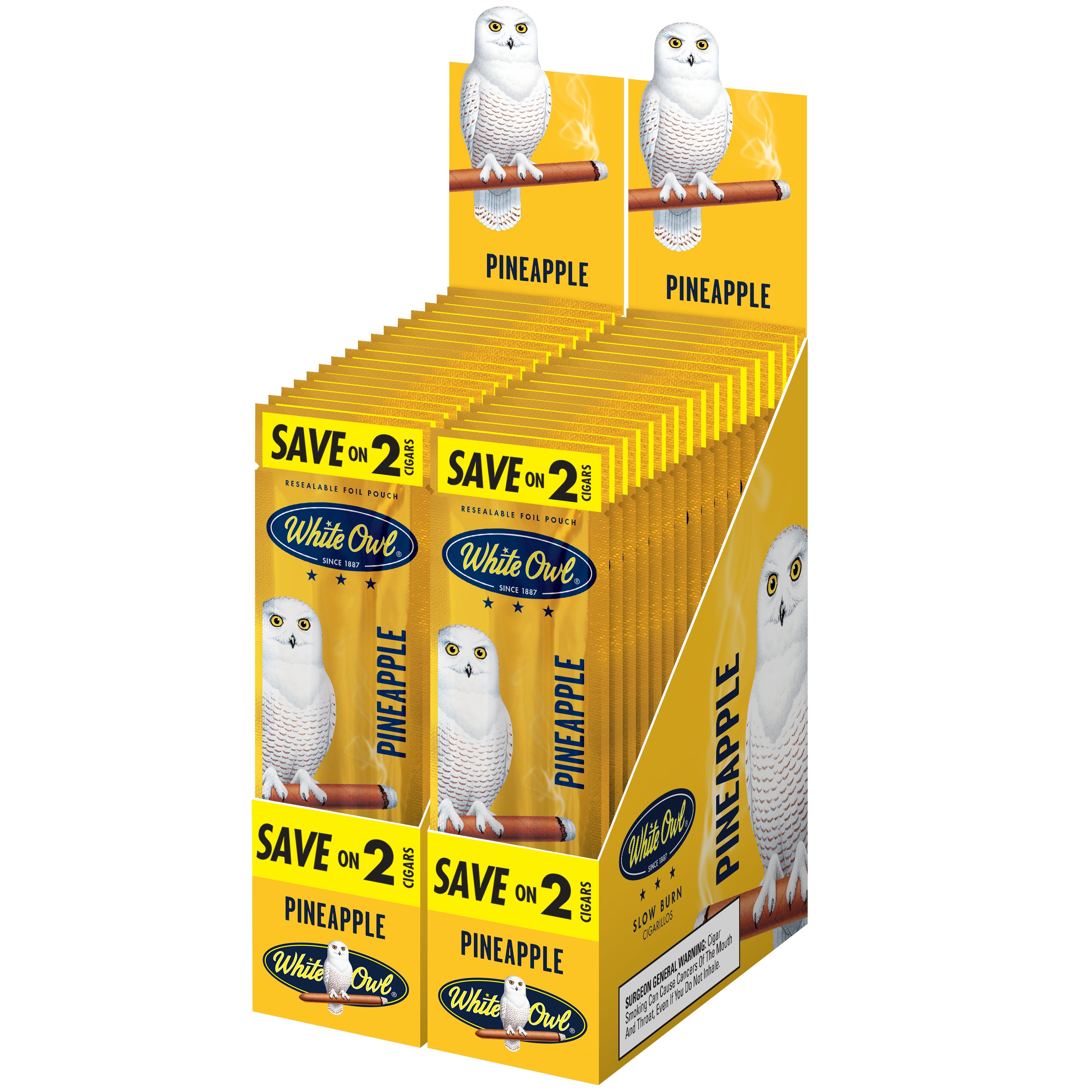 WHITE OWL PINEAPPLE CIGARILLOS 30/2CT SAVE ON 2