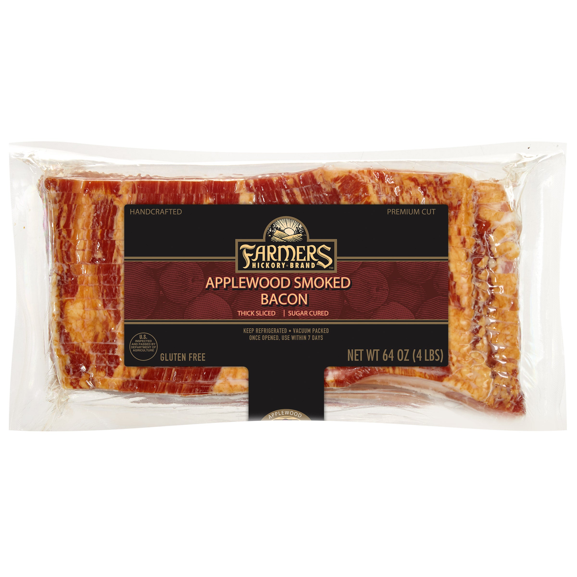 FARMERS APPLEWOOD SMKD BACON 2/2 LB - Image 1