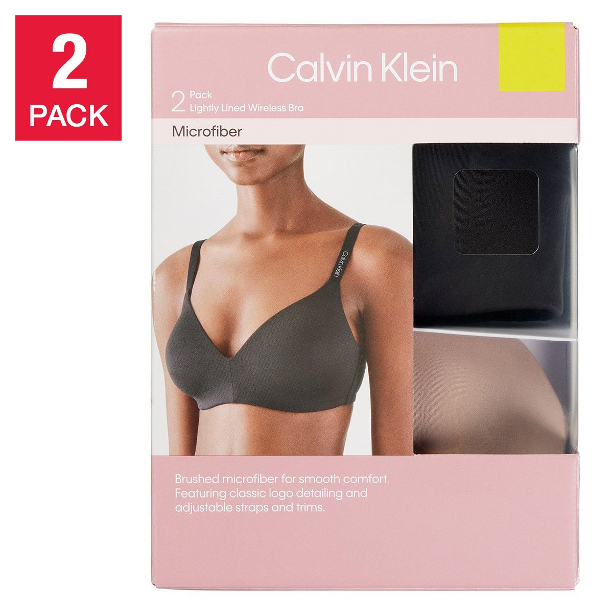 CALVIN KLEIN + WOMEN'S WIREFREE BRA 2PK