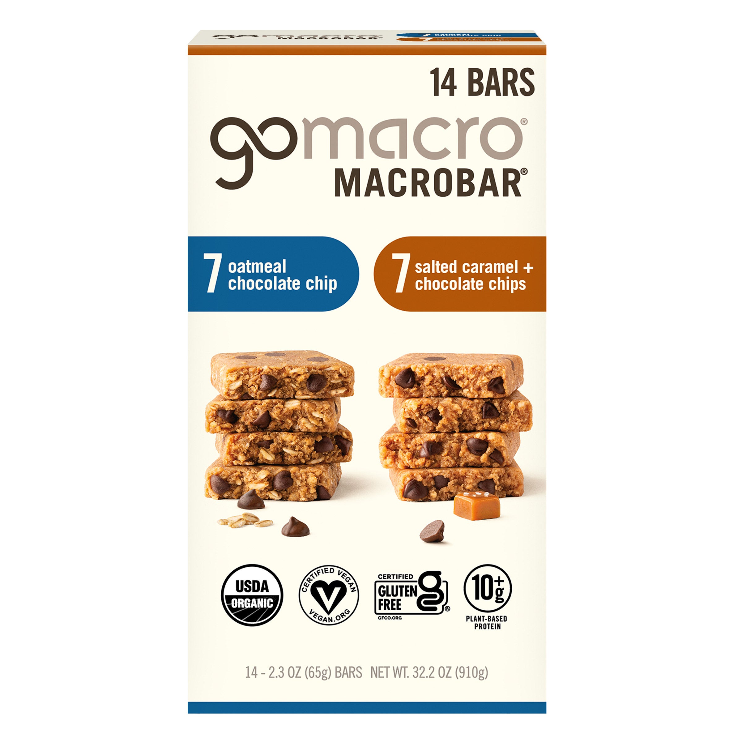GOMACRO ORGANIC PROTEIN BAR VARIETY 14/2.3 OZ
