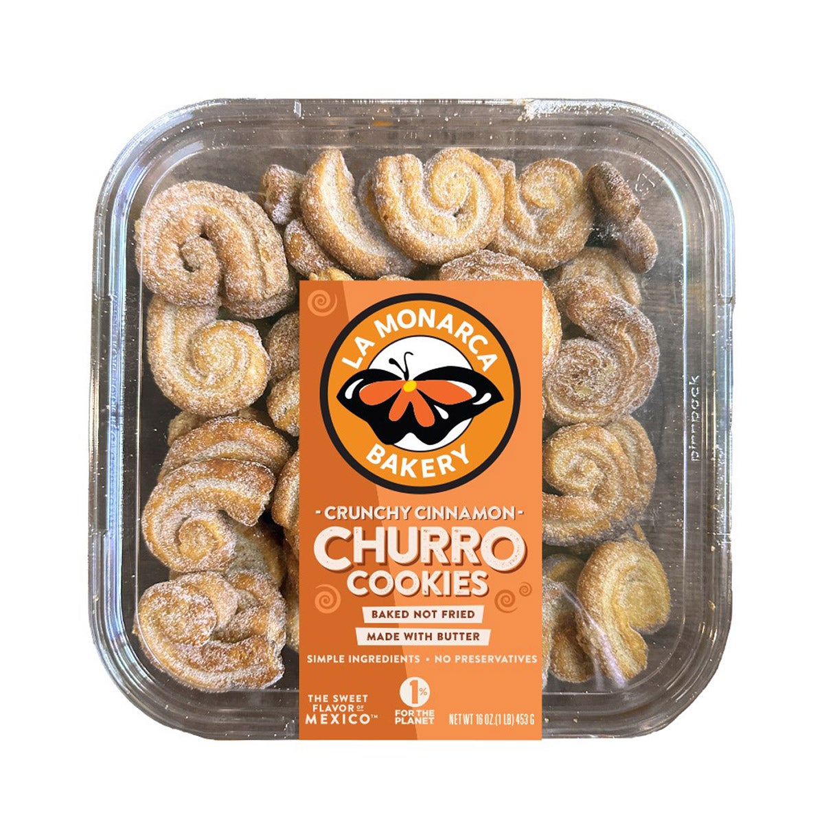 LA MONARCA BAKERY CHURRO COOKIES 1 LB - Image 1