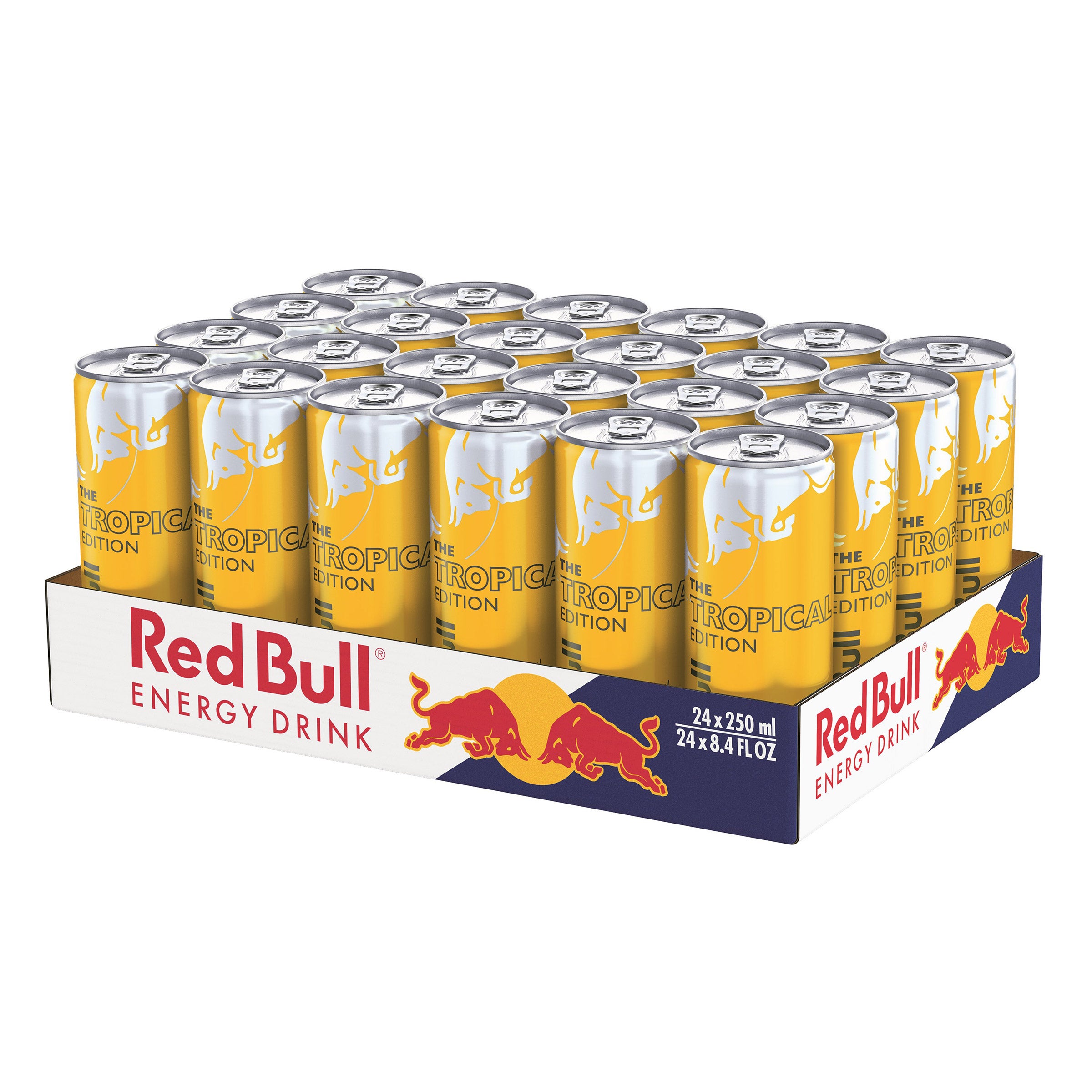 RED BULL ENERGY DRINK TROPICAL FRUIT FLAVOR 24/8.4 OZ - Image 1