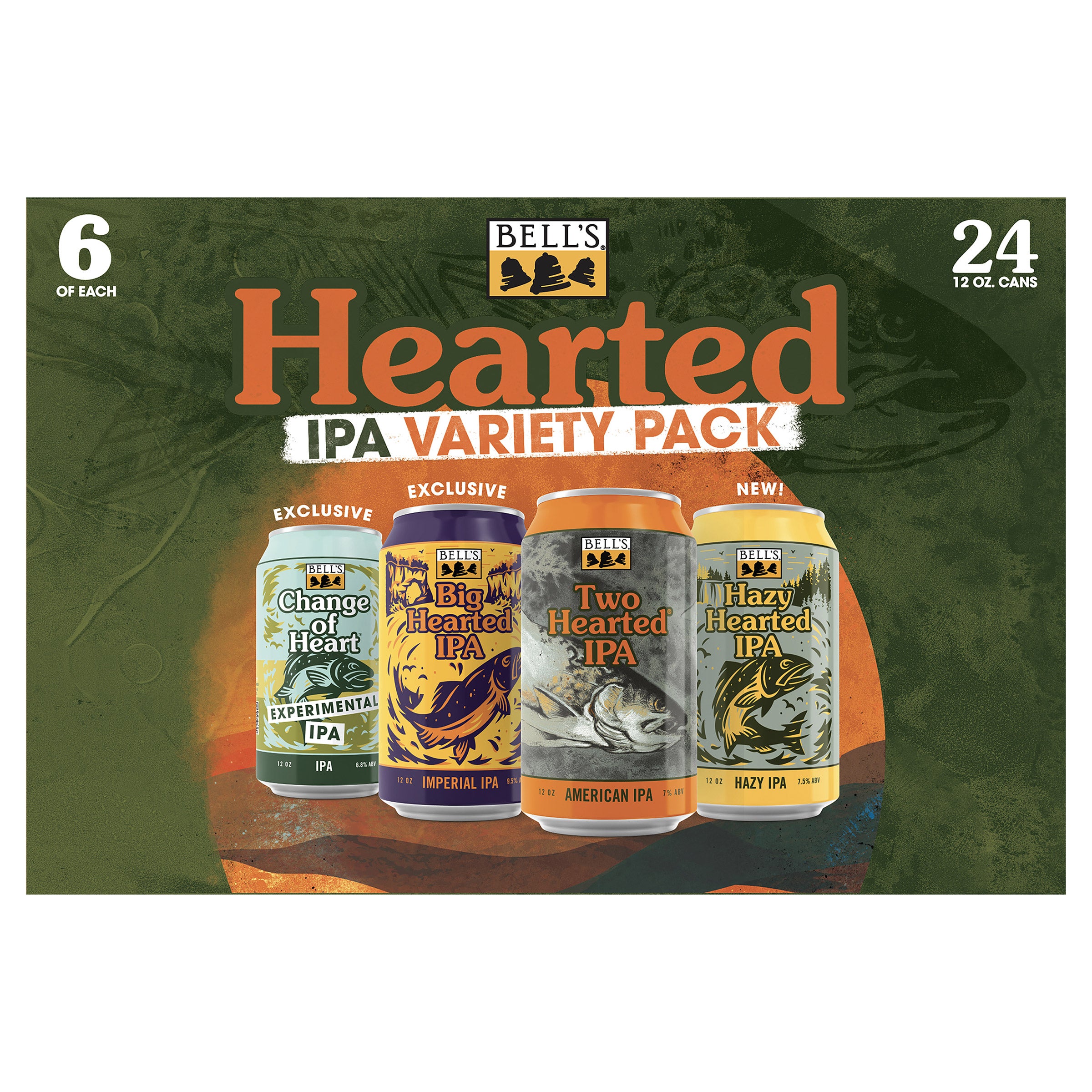 BELL'S BREWERY HEARTED IPA VTY PK 24/12 OUNCE CANS