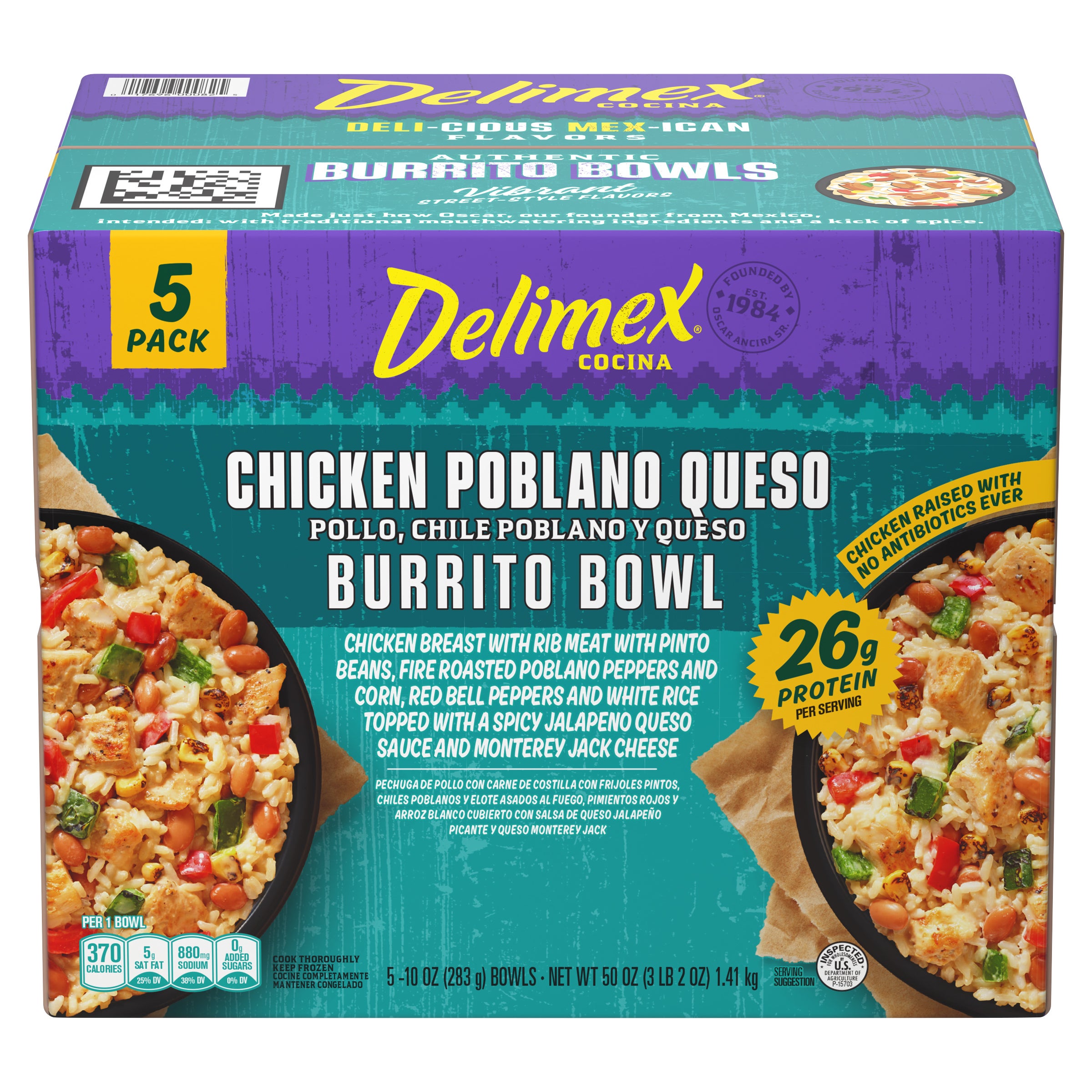 DELIMEX BURRITO BOWL 5 COUNT 10 OUNCES EACH - Image 1
