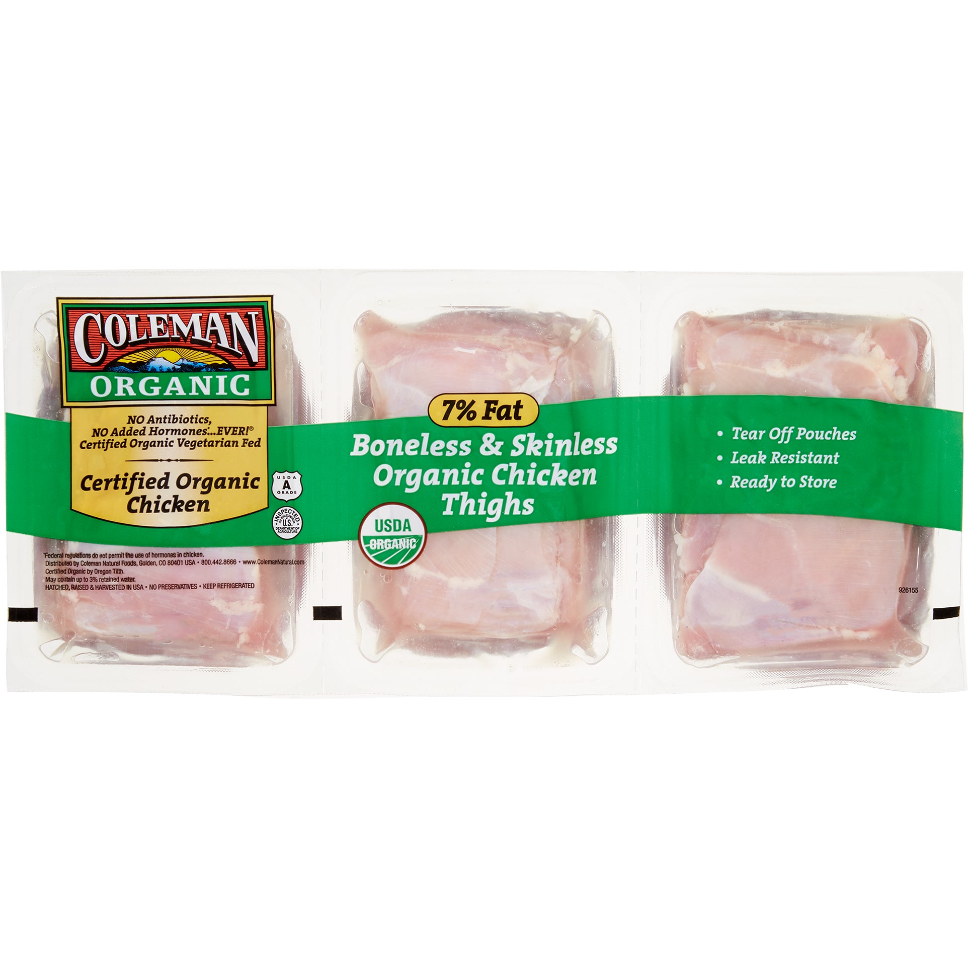 FRESH ORGANIC CHICKEN B/S THIGHS PER LB