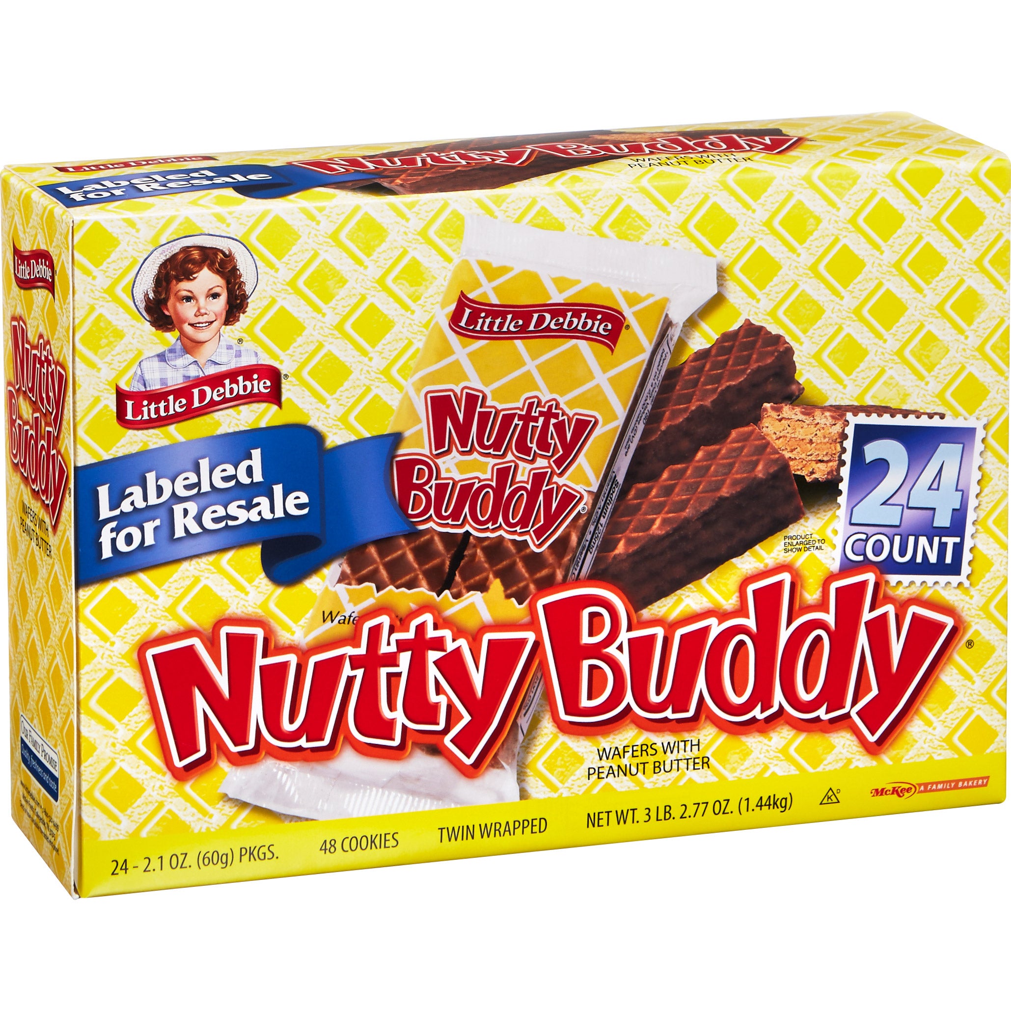 LITTLE DEBBIE NUTTY BUDDY 24 PACK 2 OUNCES EACH