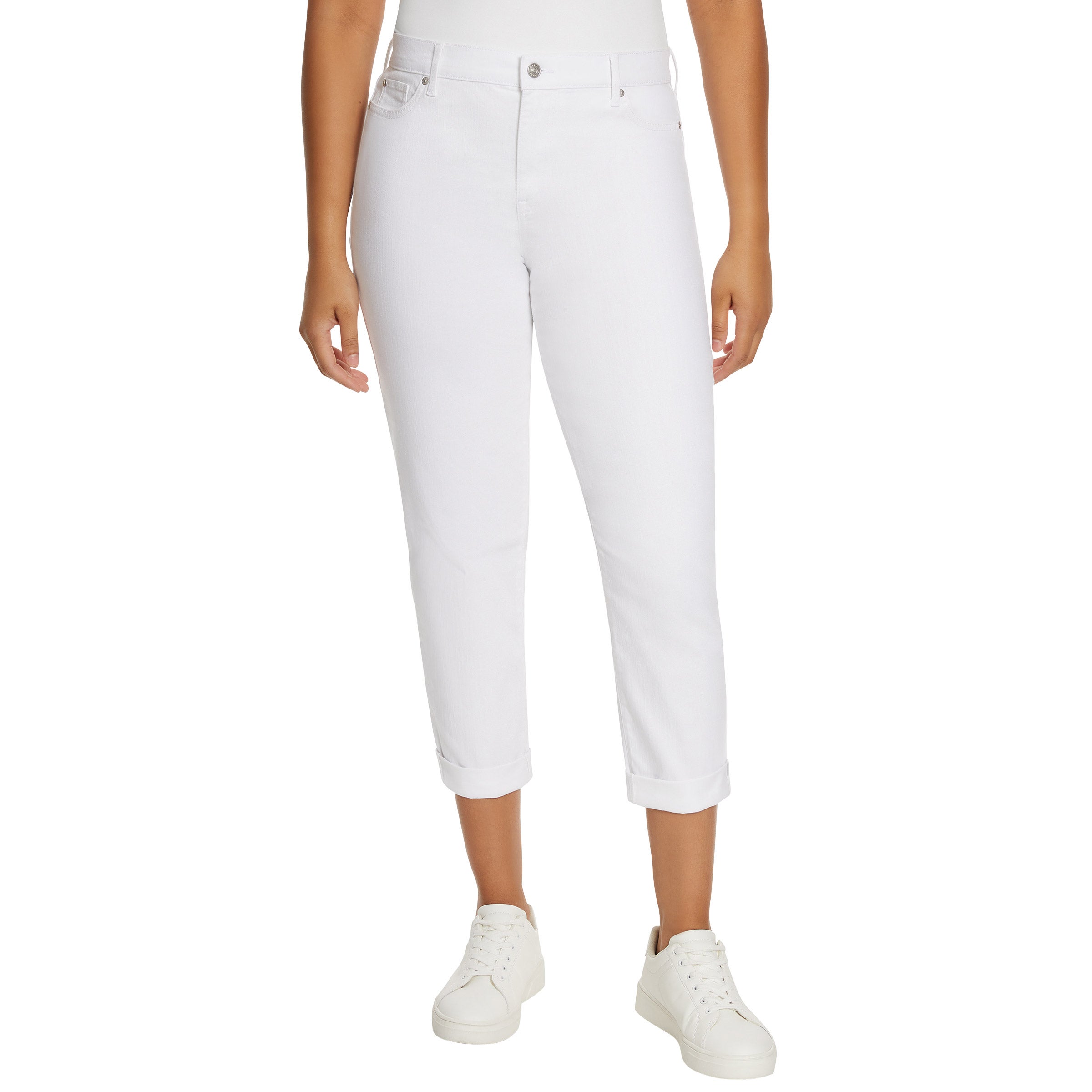 GLORIA VANDERBILT LADIES' CUFFED BOYFRIEND JEAN - Image 1