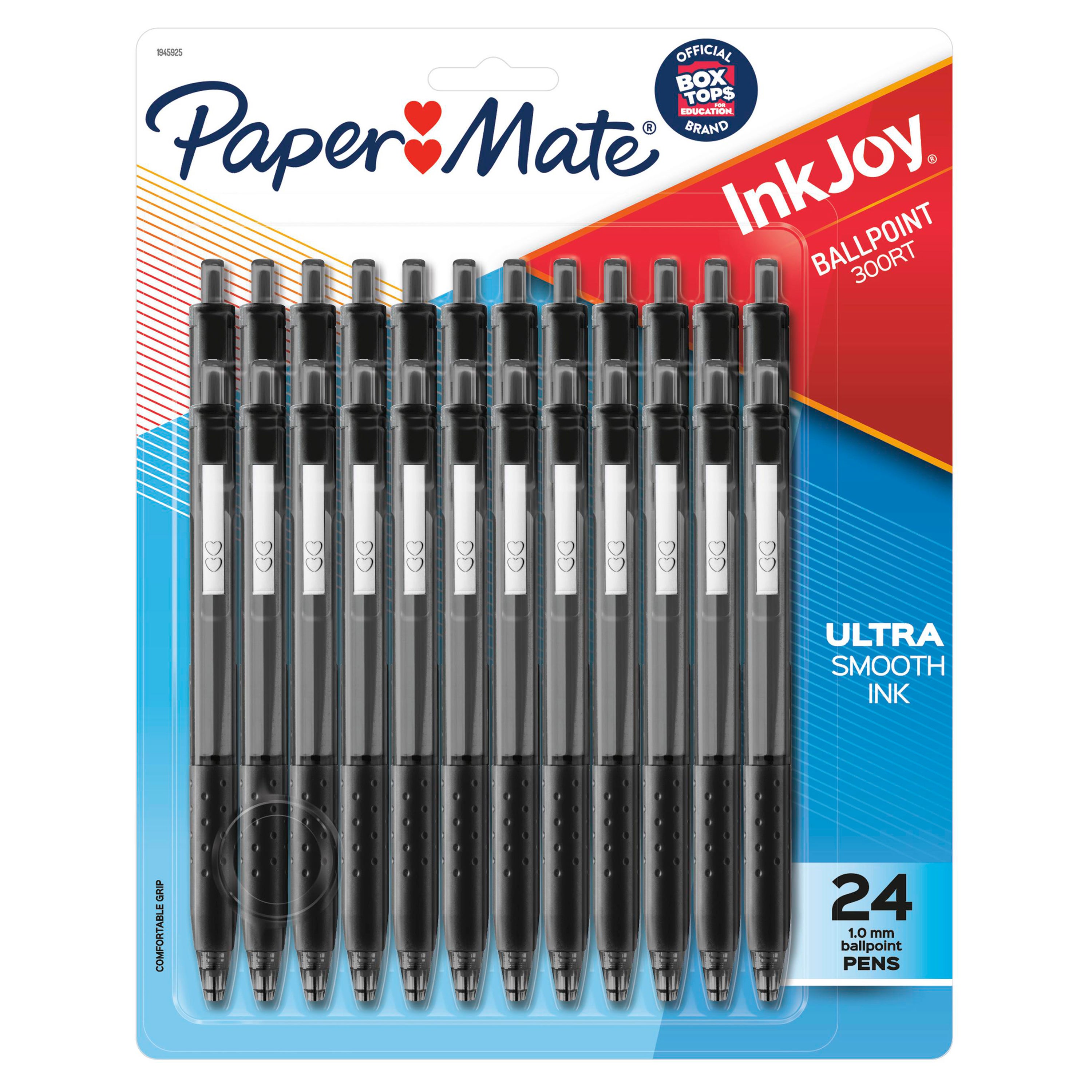 PAPERMATE INKJOY 300 RT BALLPT PAP1945925 BLACK 24CT - Image 1