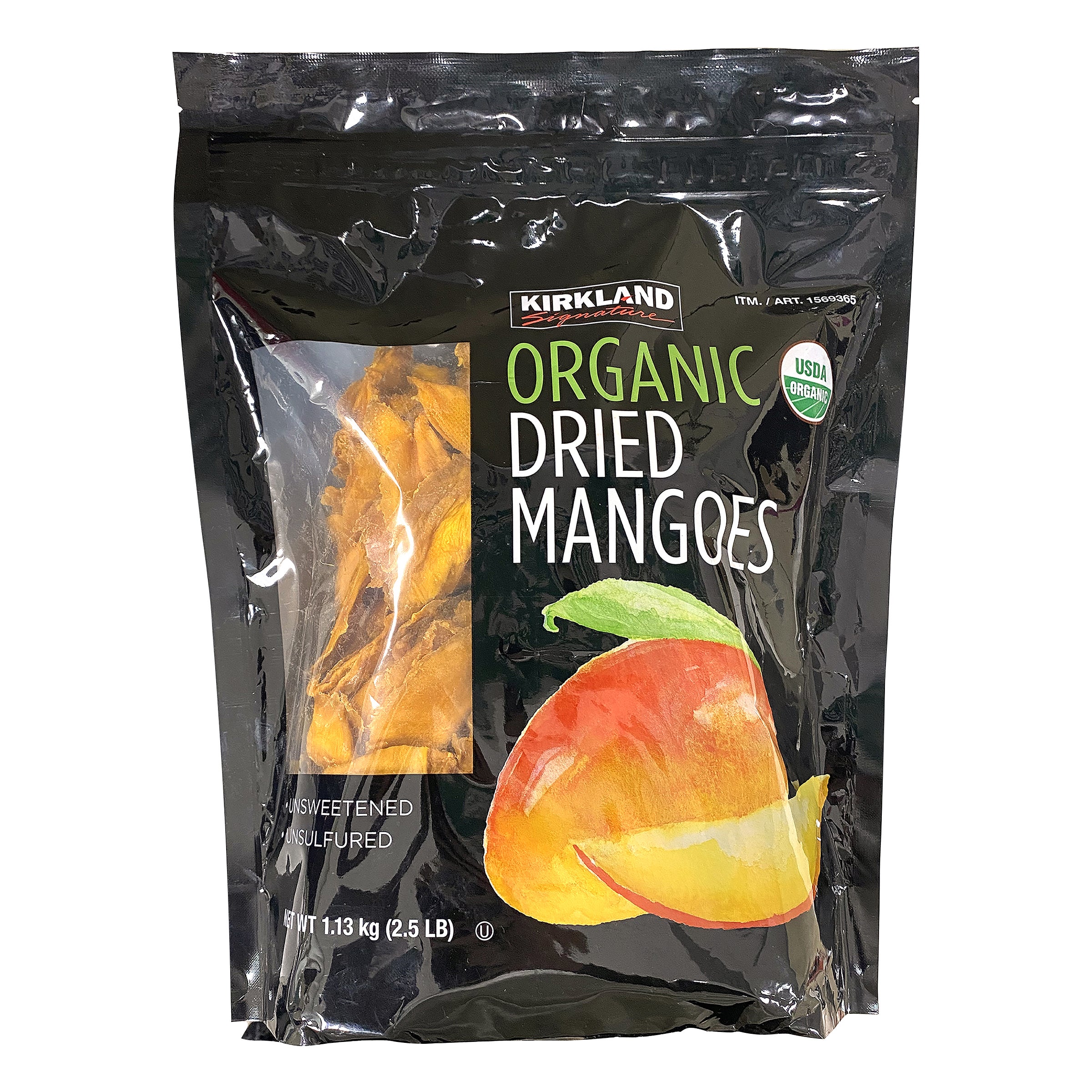 KIRKLAND SIGNATURE ORGANIC DRIED MANGOES 40 OUNCES - Image 1