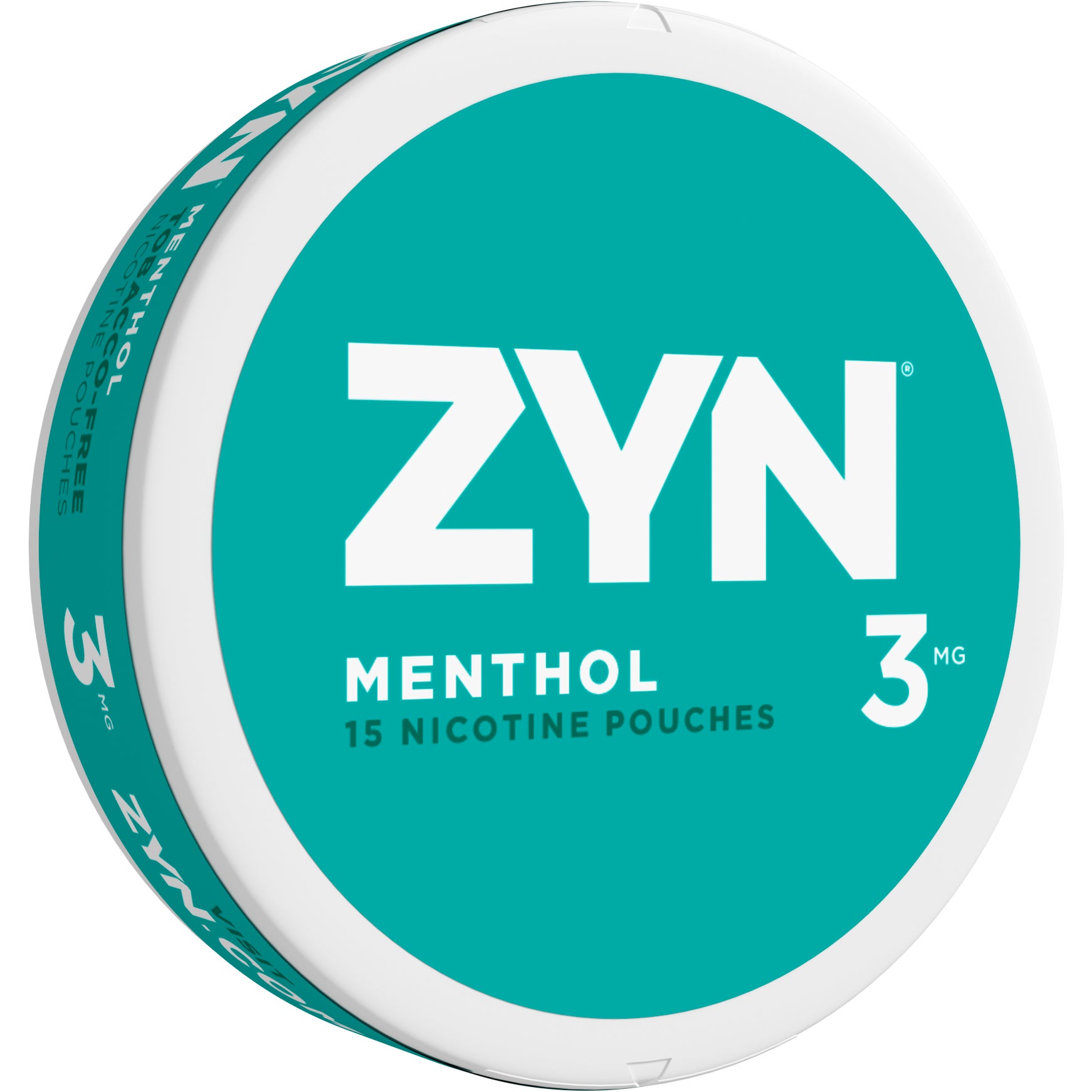 ZYN MENTHOL POUCH 3MG 5/15CT CANS