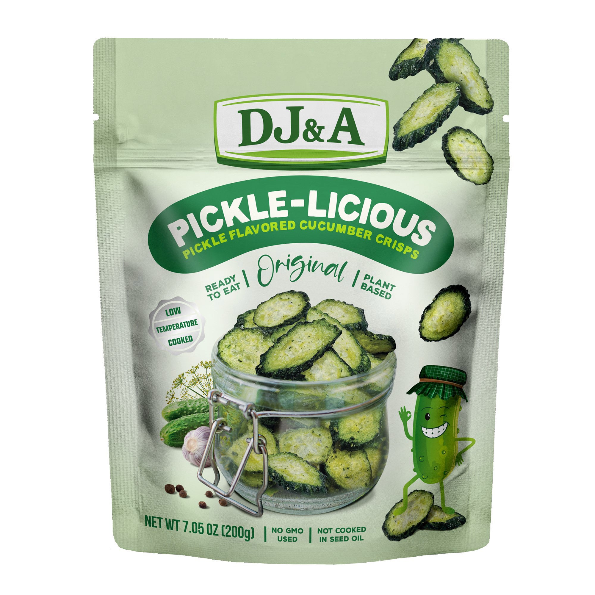 DJ&A PICKLE-LICIOUS CUCUMBER CRISPS 7.05 OZ