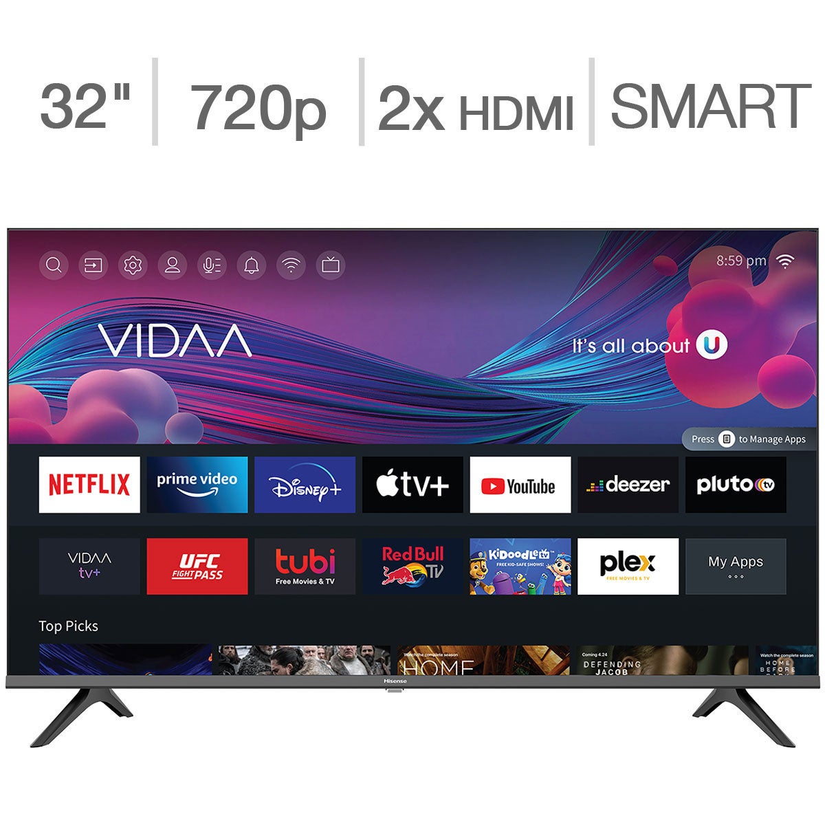 HISENSE 32A45GV 32¨ CLASS (31.5¨ DIAG) 720P LED LCD TV