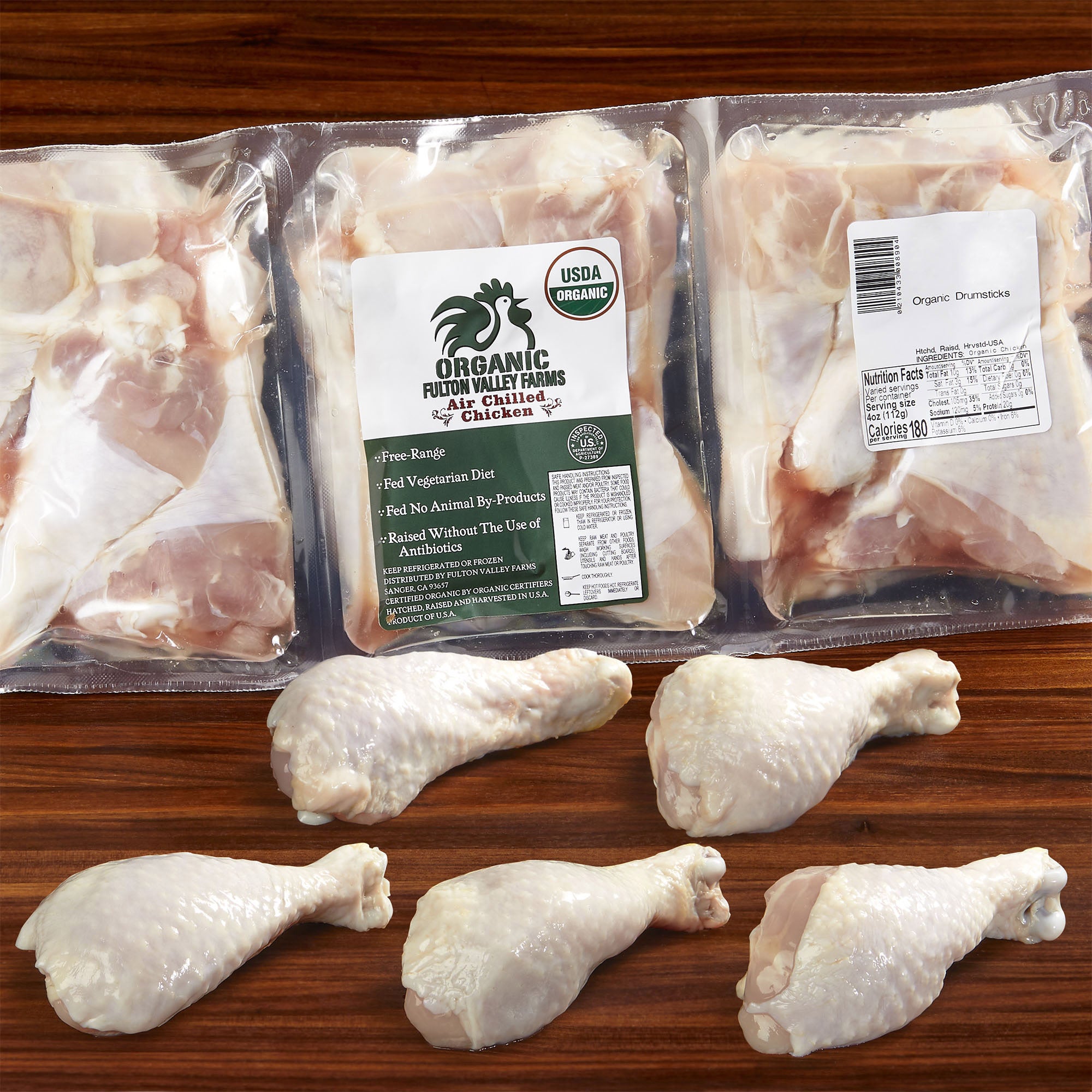 FRESH ORGANIC DRUMSTICK PER LB