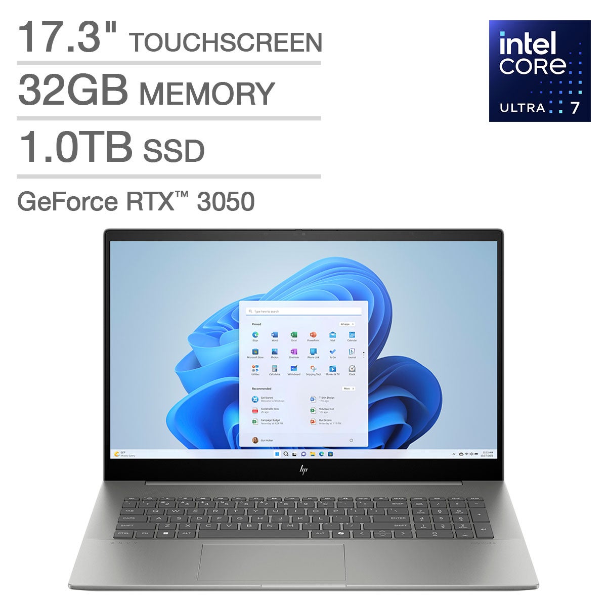 HP 17-CW1023CL 17.3¨ ENVY LAPTOP NVIDIA GEFORCE 3050 >