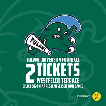 NCAA- TULANE FOOTBALL 2 SIDELINE TICKETS ITEM IS NON-REFUNDABLE