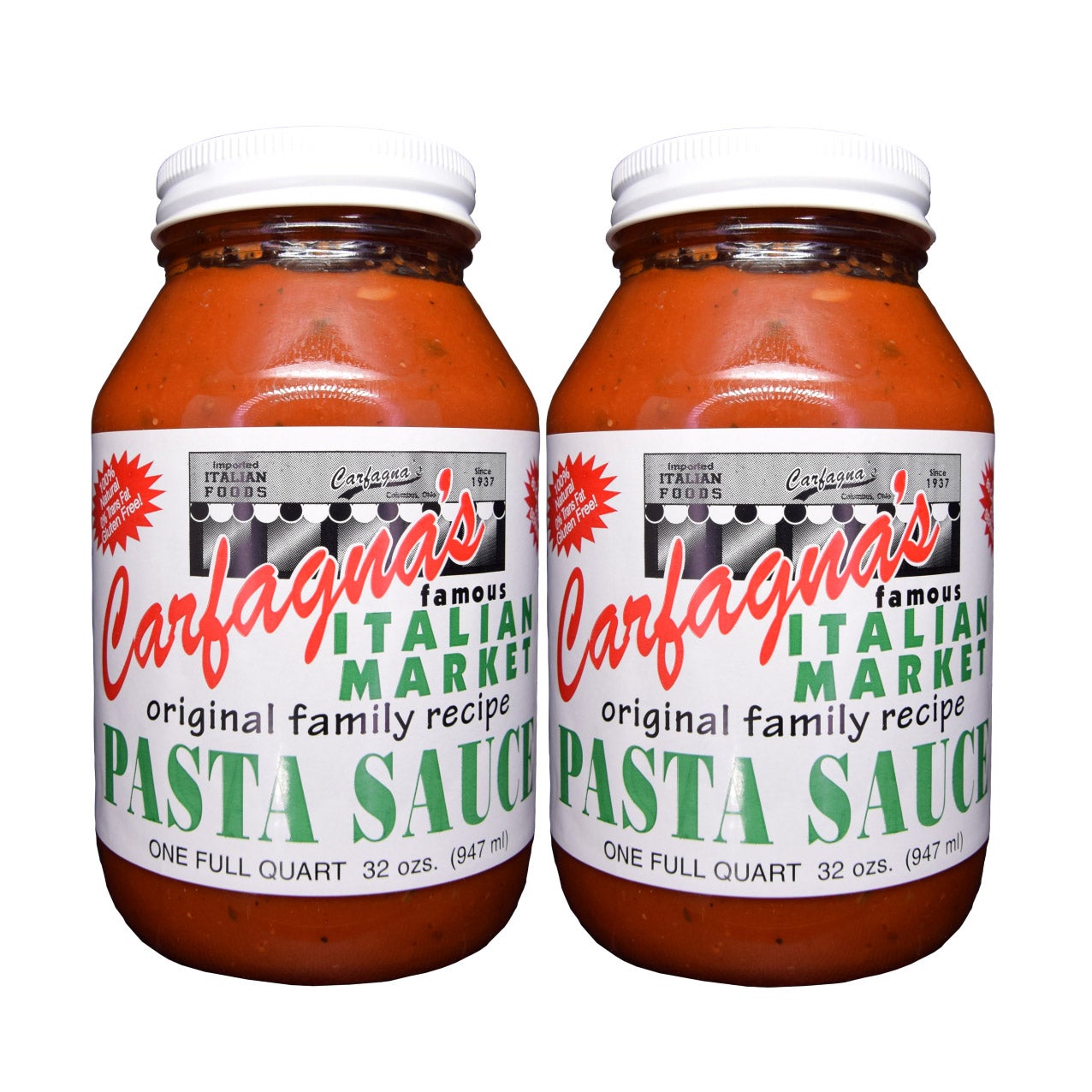 CARFAGNA'S ORIGINAL PASTA SAUCE 2/32 OUNCE JARS