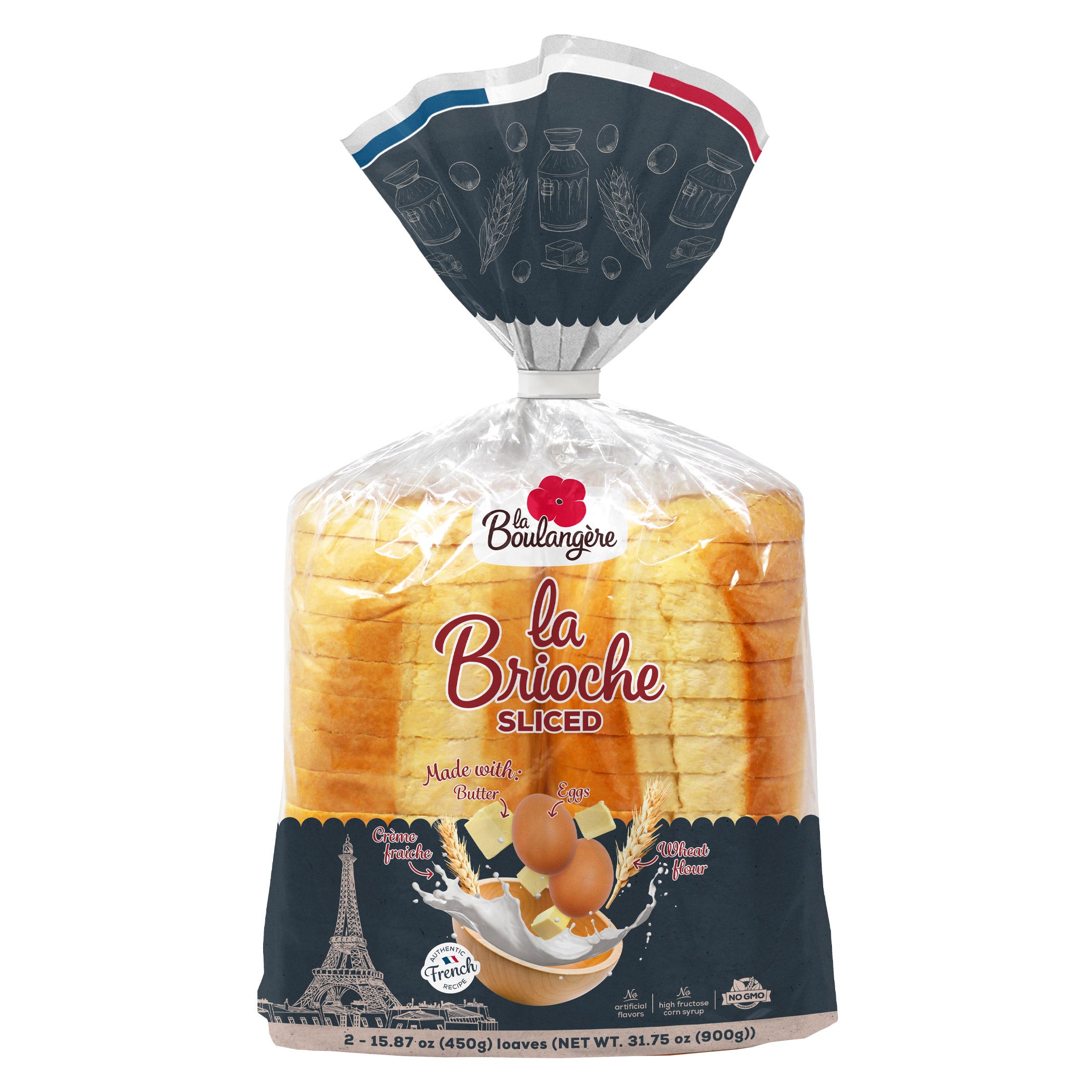 LA BOULANGERE FRENCH BRIOCHE SLICED BREAD 31.75 OZ