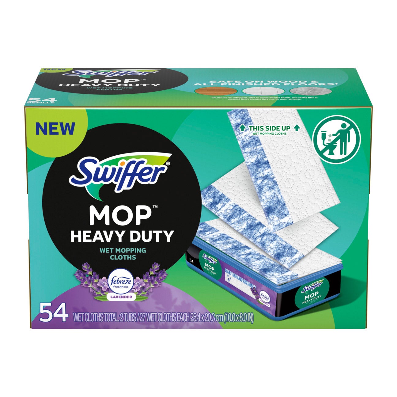 SWIFFER SWEEPER HD WET CLOTH REFILL 54 CT - Image 1