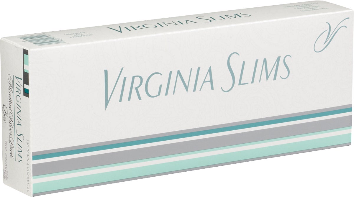 VIRGINIA SLIMS MENTHOL SILVER 100 BOX