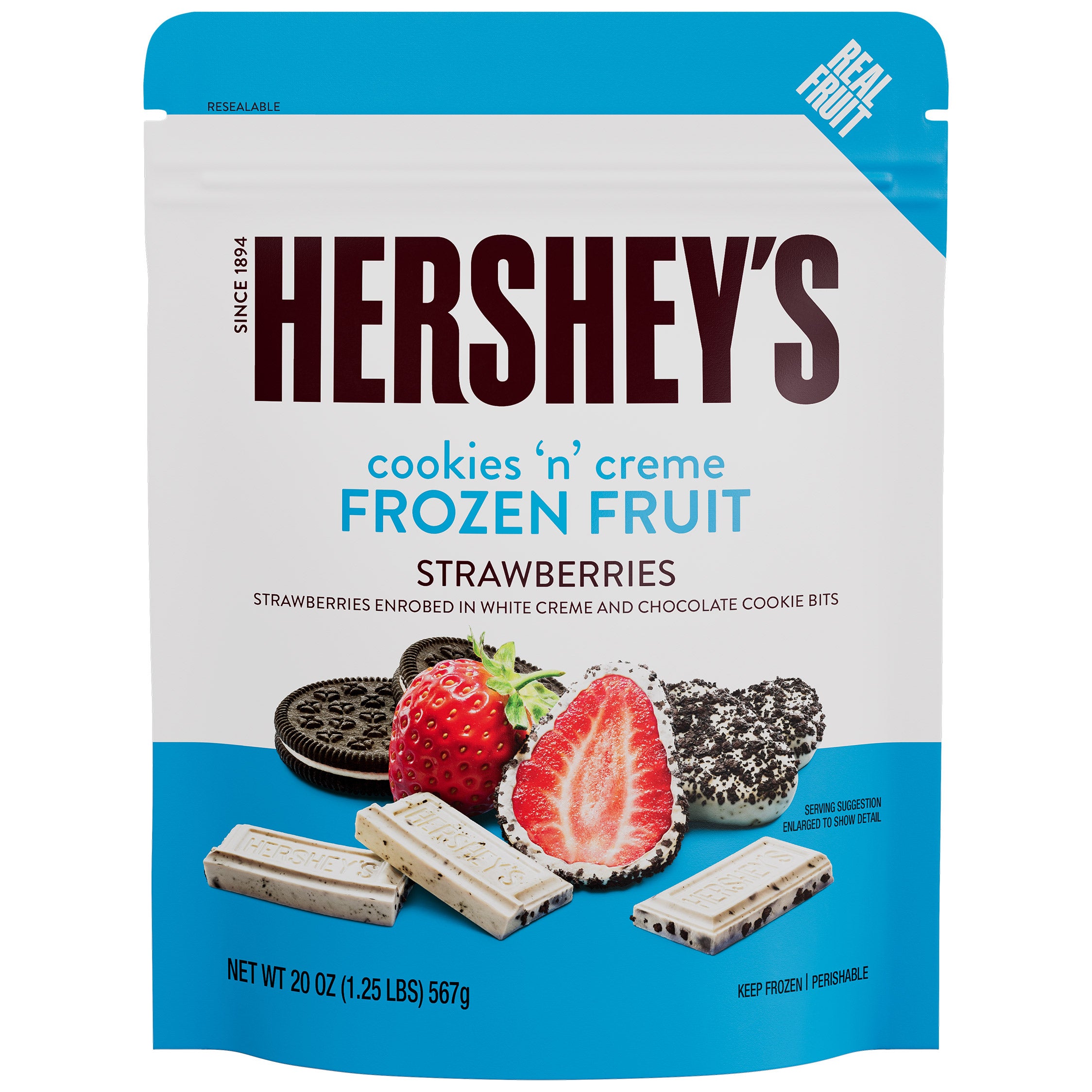 HERSHEY'S COOKIES 'N CREME STRAWBERRIES 20 OZ - Image 1