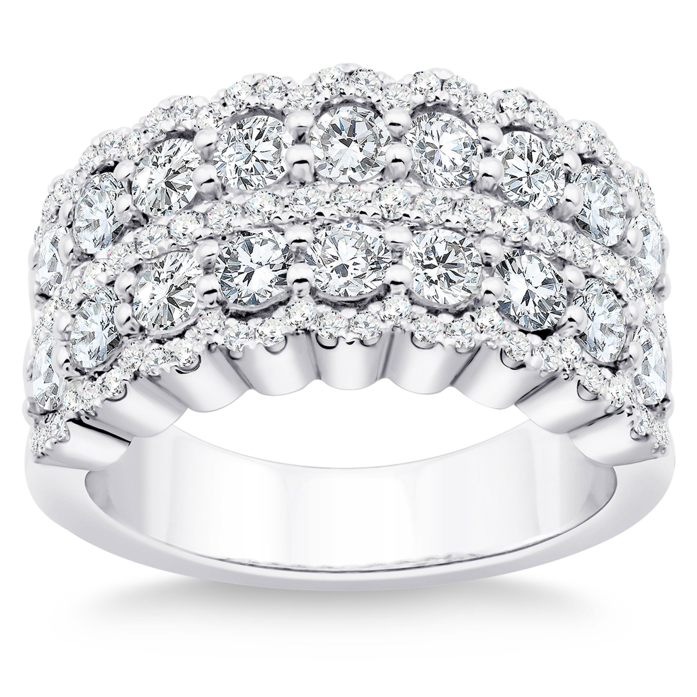 PLATINUM VS2 I 2.00CTW ROUND DIAMOND BAND - Image 1