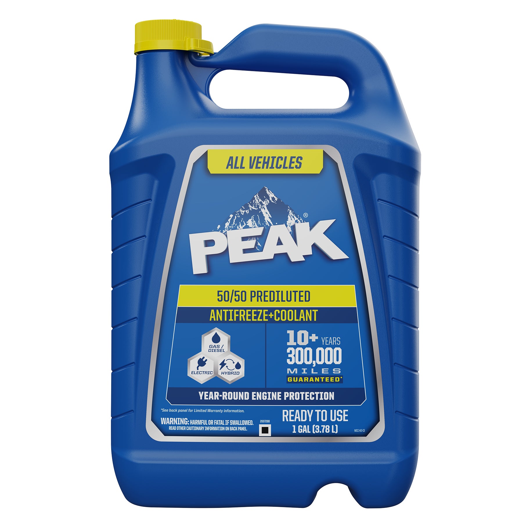 PEAK ANTIFREEZE / COOLANT 10X 50/50 2/1 GAL - Image 1