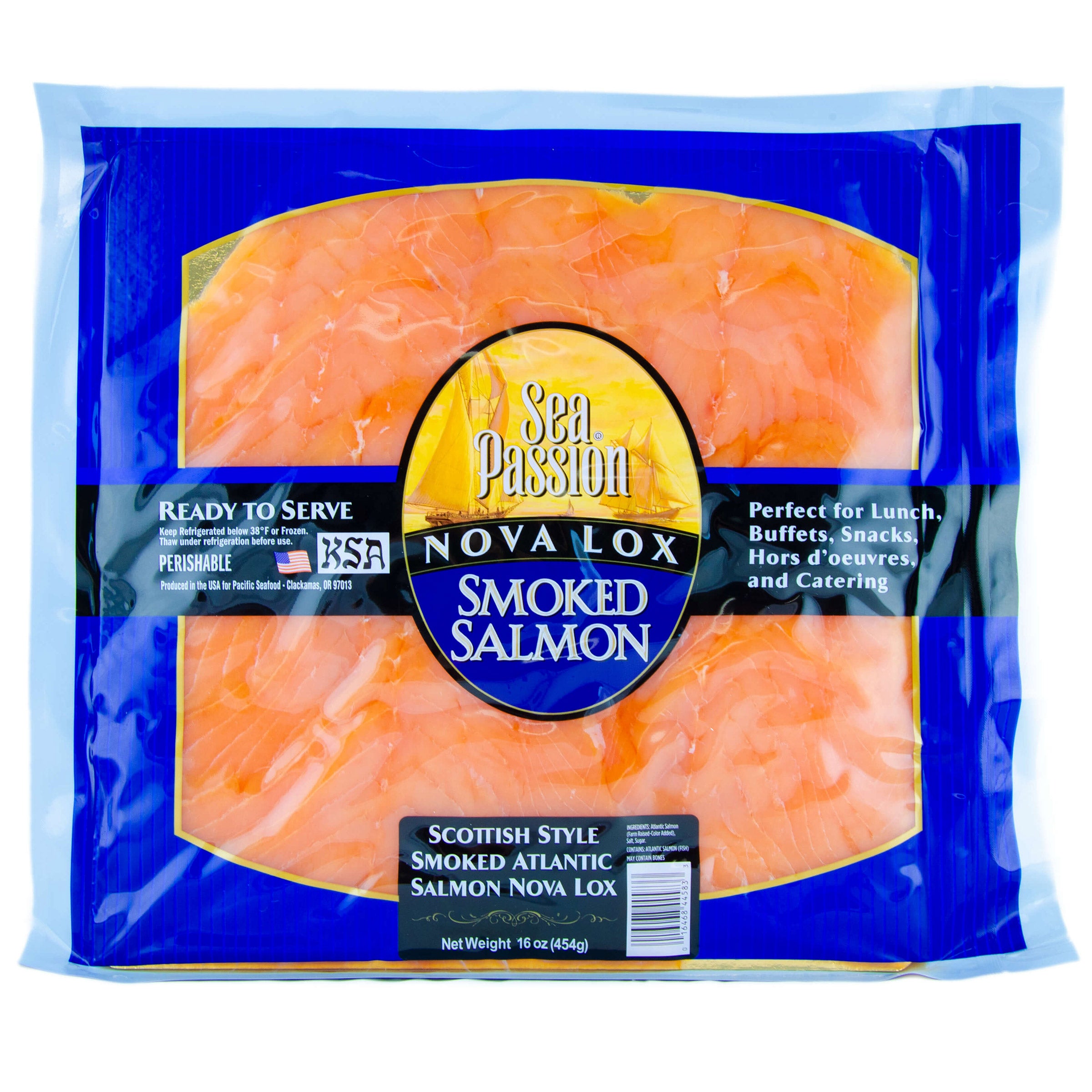 SALMOLUX SCOTTISH STYLE-SMOKED SALMON 1 LB