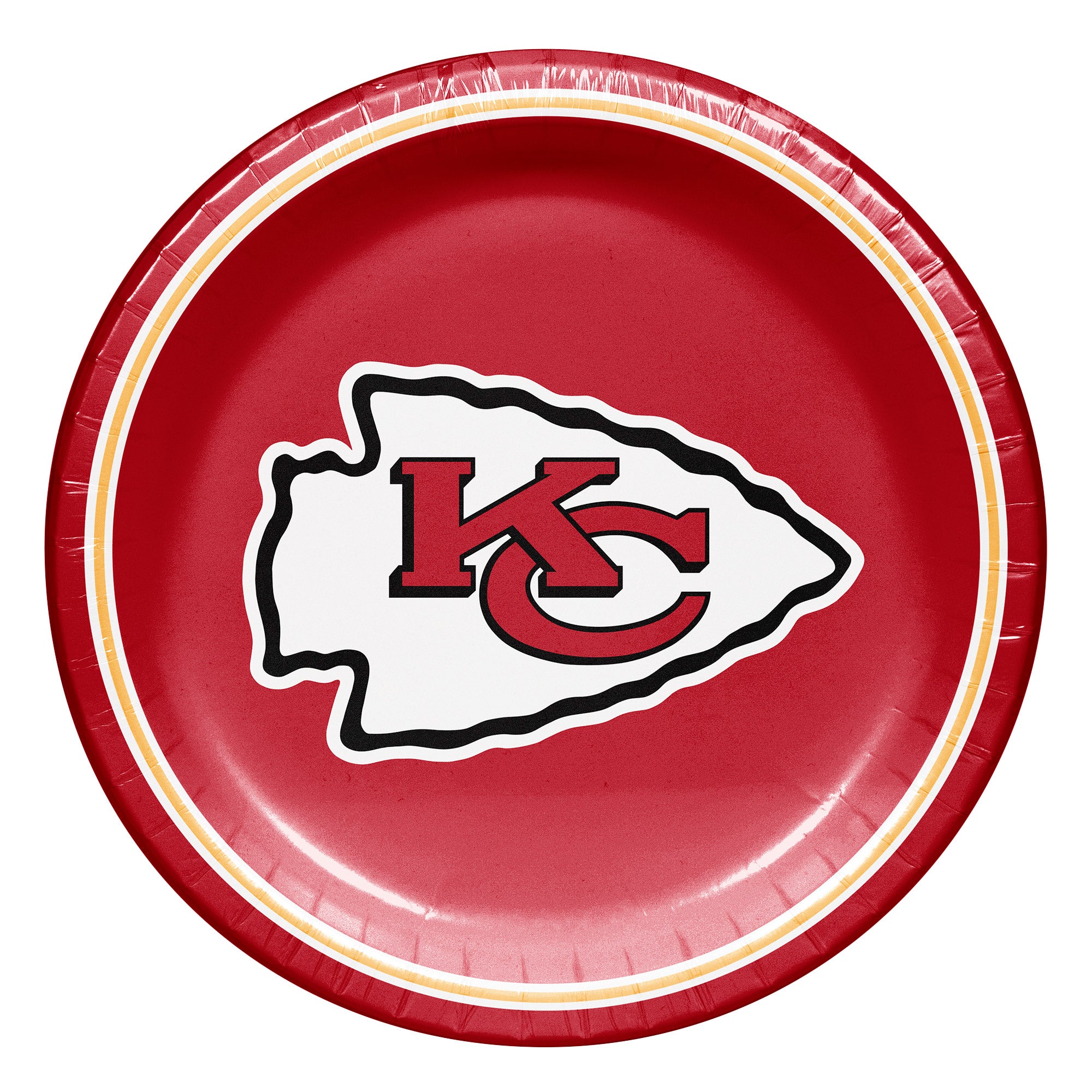 HOFFMASTER 10¨ PLATE KANSAS CITY CHIEFS 100 COUNT PACKAGE