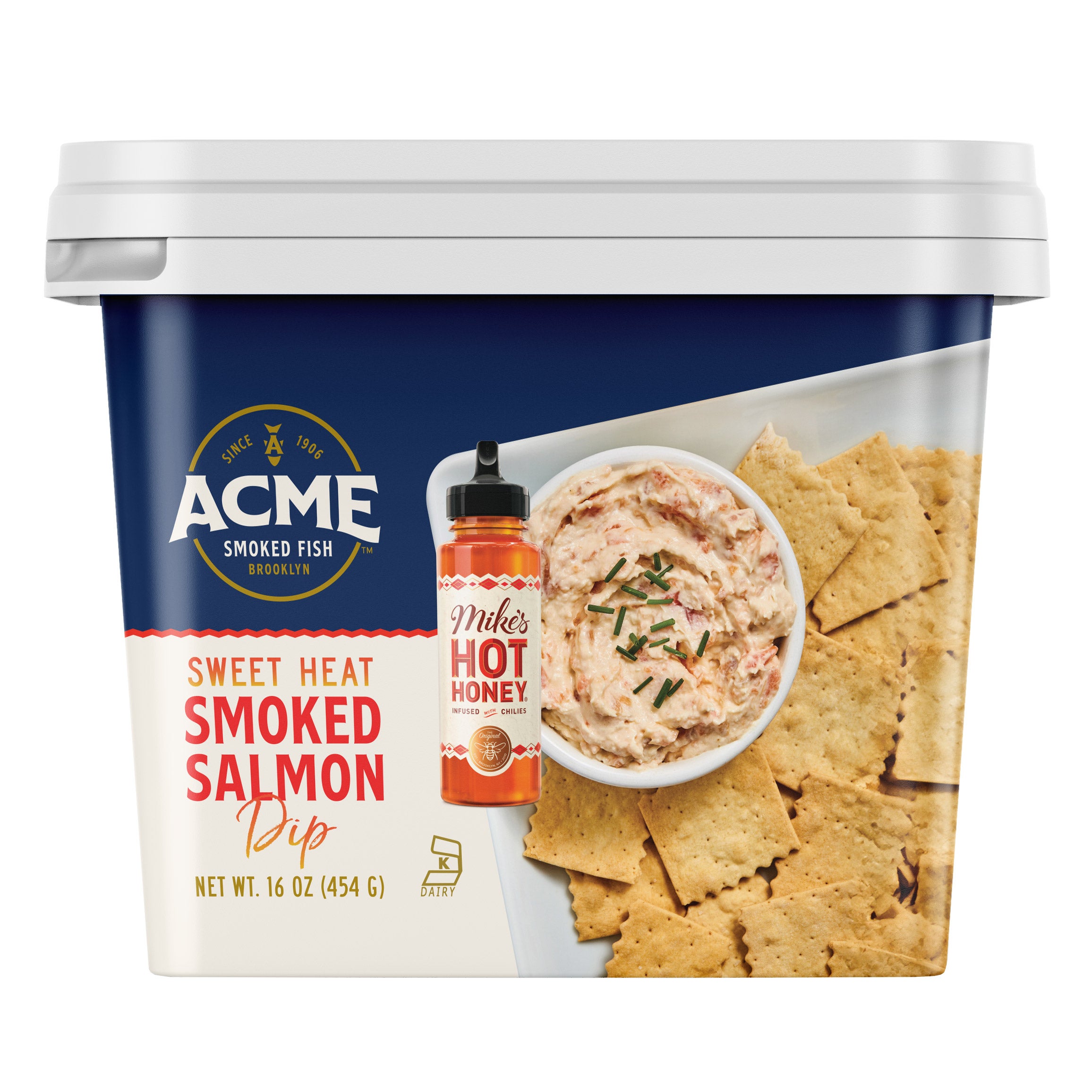 ACME SMOKED FISH SWEET HEAT SALMON DIP 16 OZ (1 LB) - Image 1