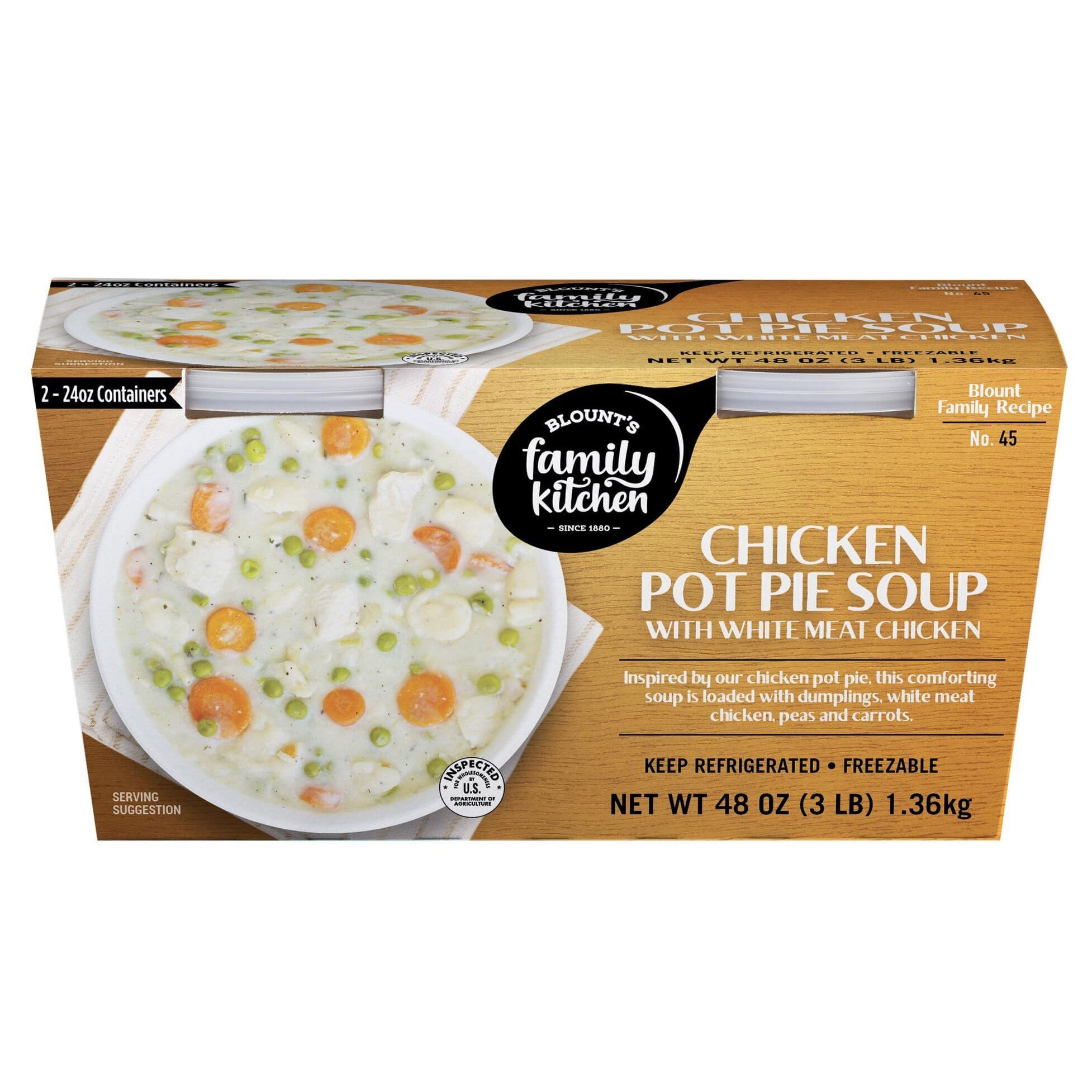 BLOUNT CHICKEN POT PIE SOUP 2/24 OZ (3 LBS)