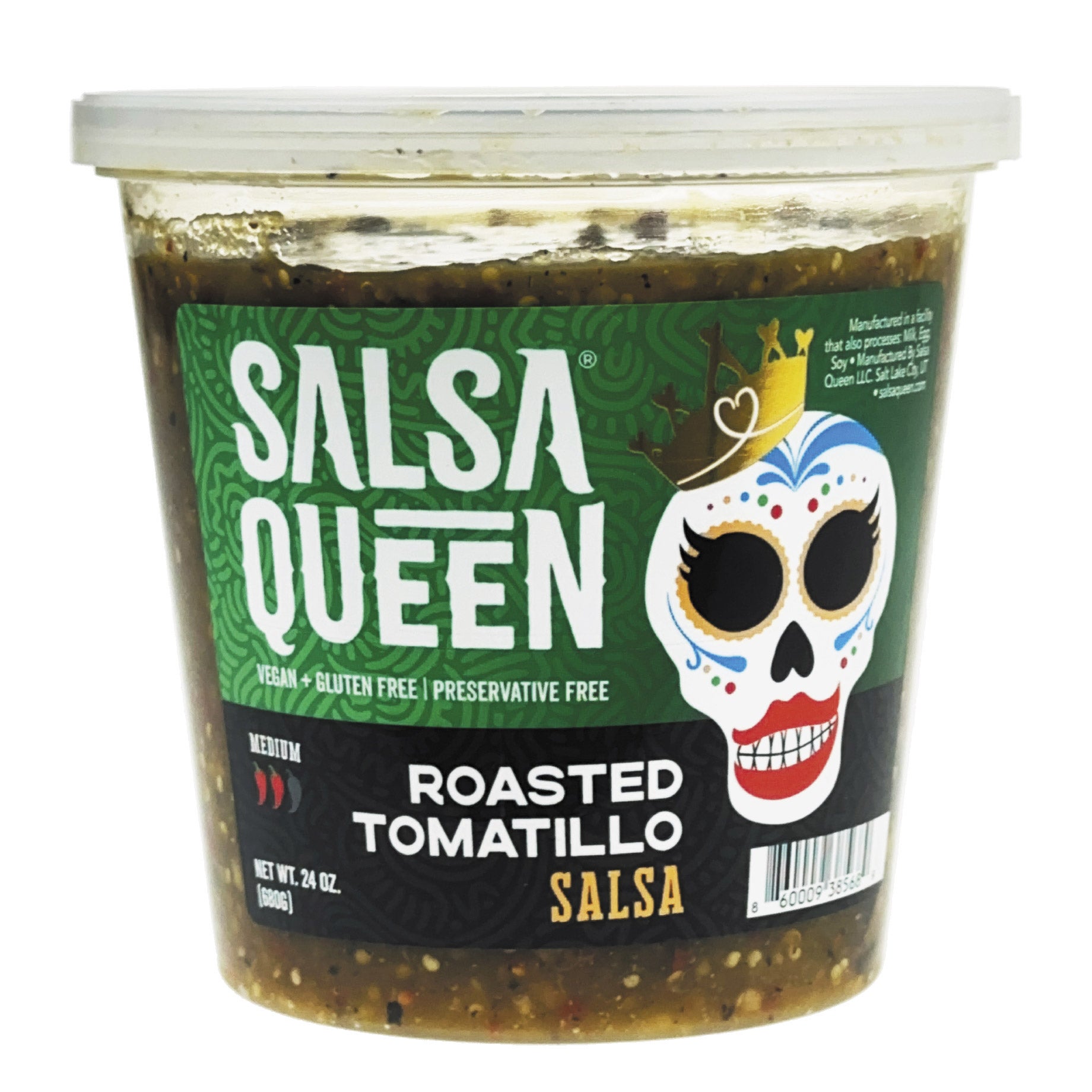 SALSA QUEEN ROASTED TOMATILLO DIP 24 OZ - Image 1