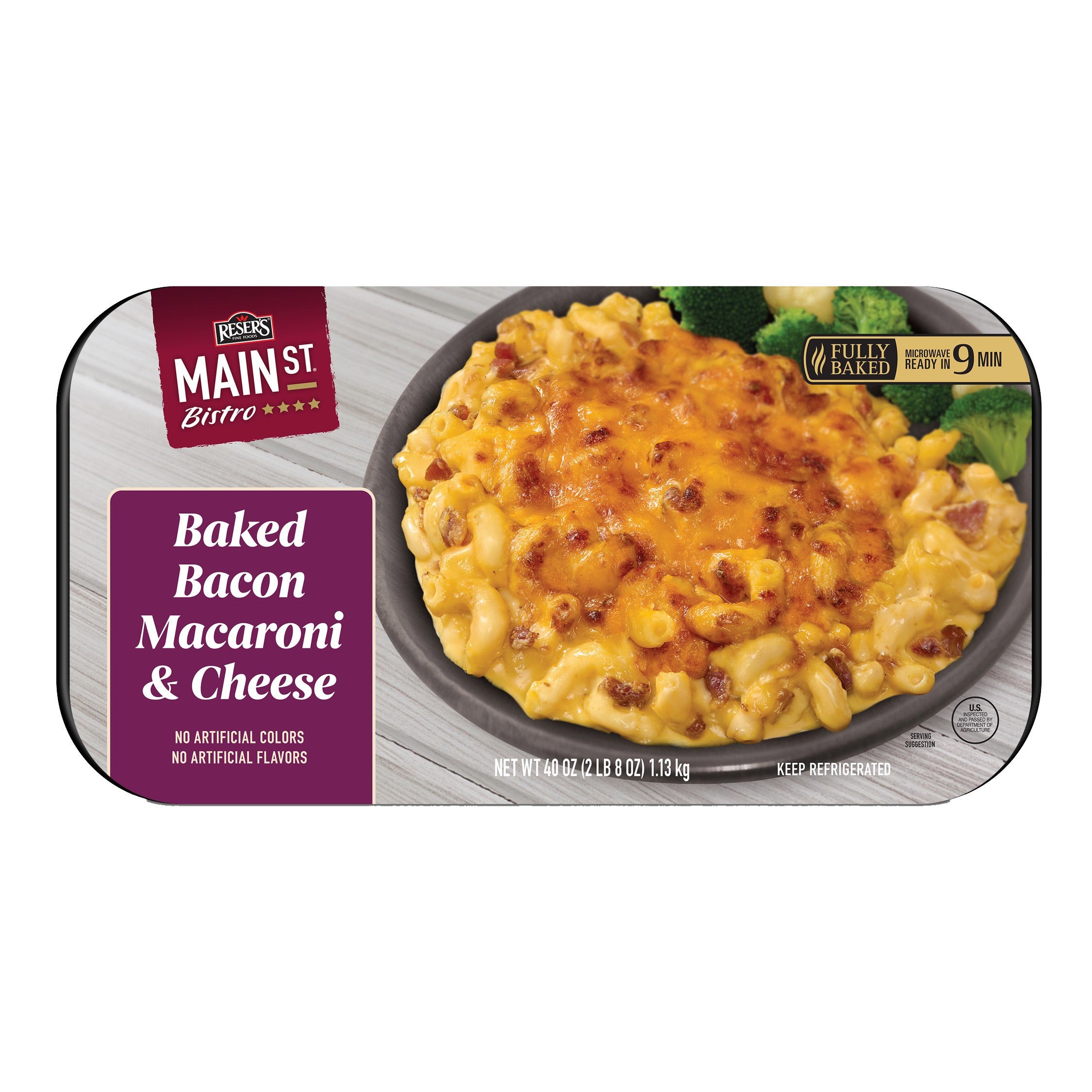 MAIN STREET BISTRO BACON MAC & CHEESE 40 OUNCES - Image 1