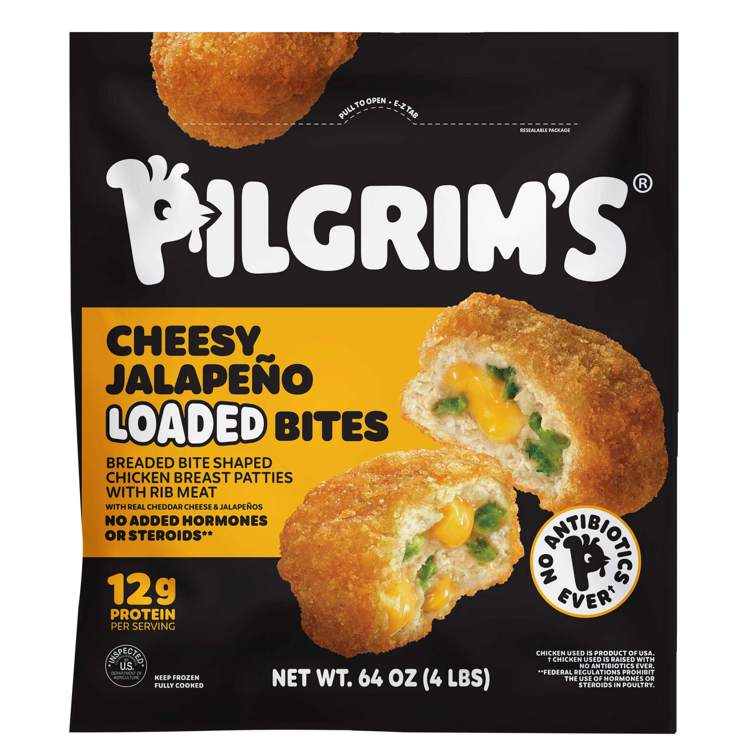 PILGRIM'S LOADED CHICKEN BITES 4 POUND BAG