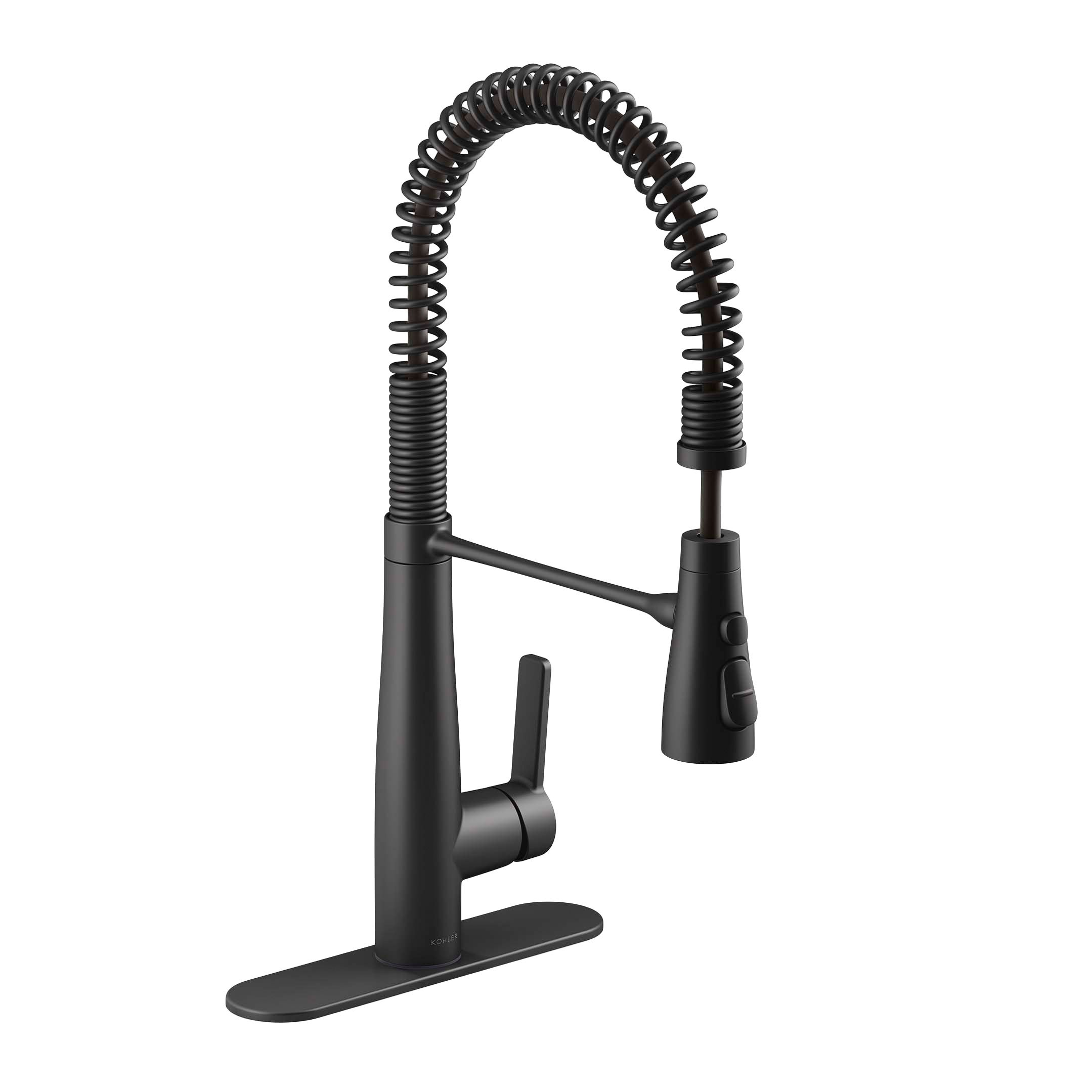 KOHLER VIND SEMI-PRO KITCHEN FAUCET MATTE BLACK
