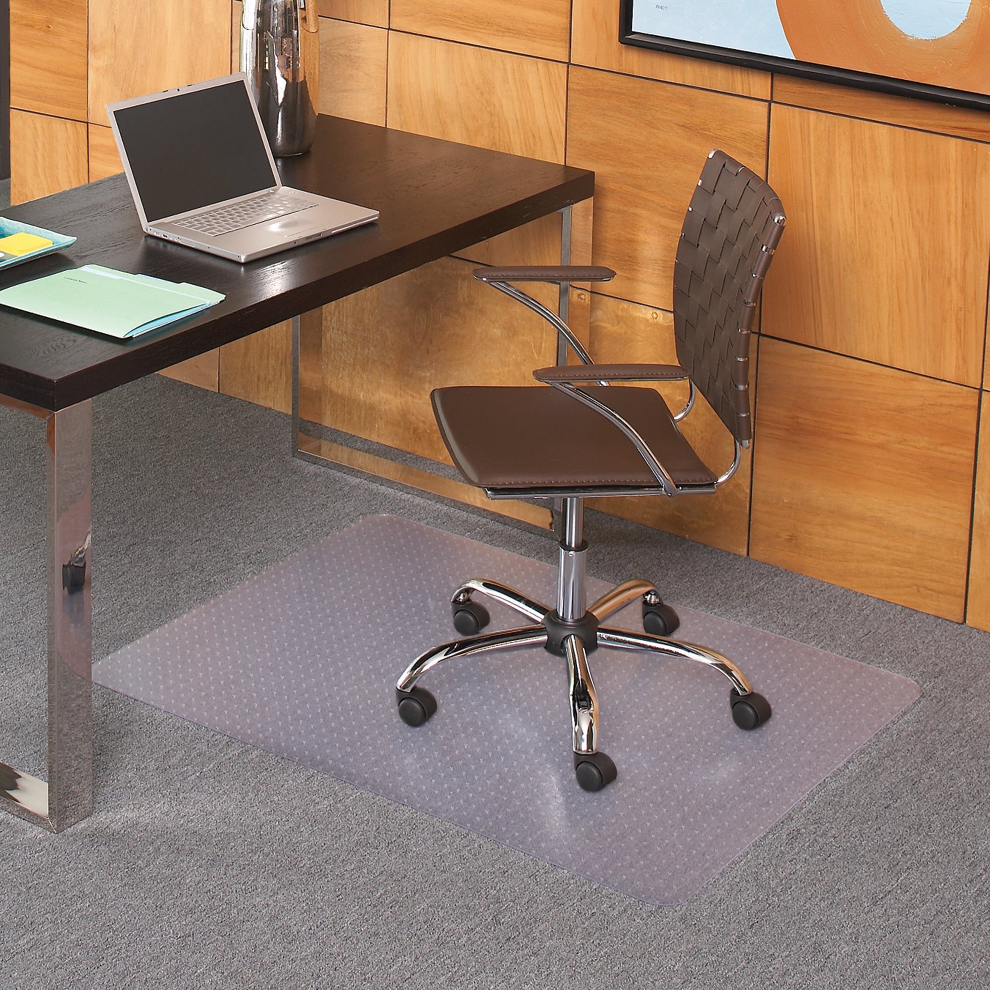 ES ROBBINS 36X44 MED PIL CHAIRMAT ESR121821 CLEAR - Image 1