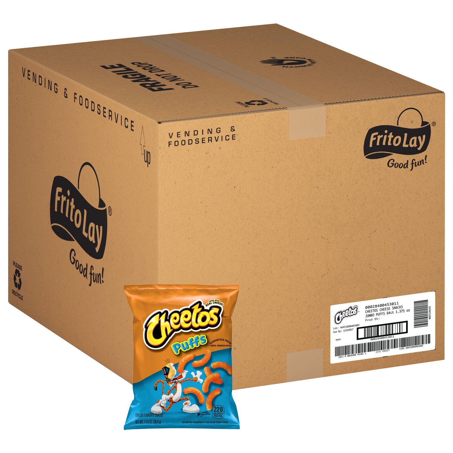 FRITO LAY CHEETOS PUFFS 64 CT / 1.375OZ