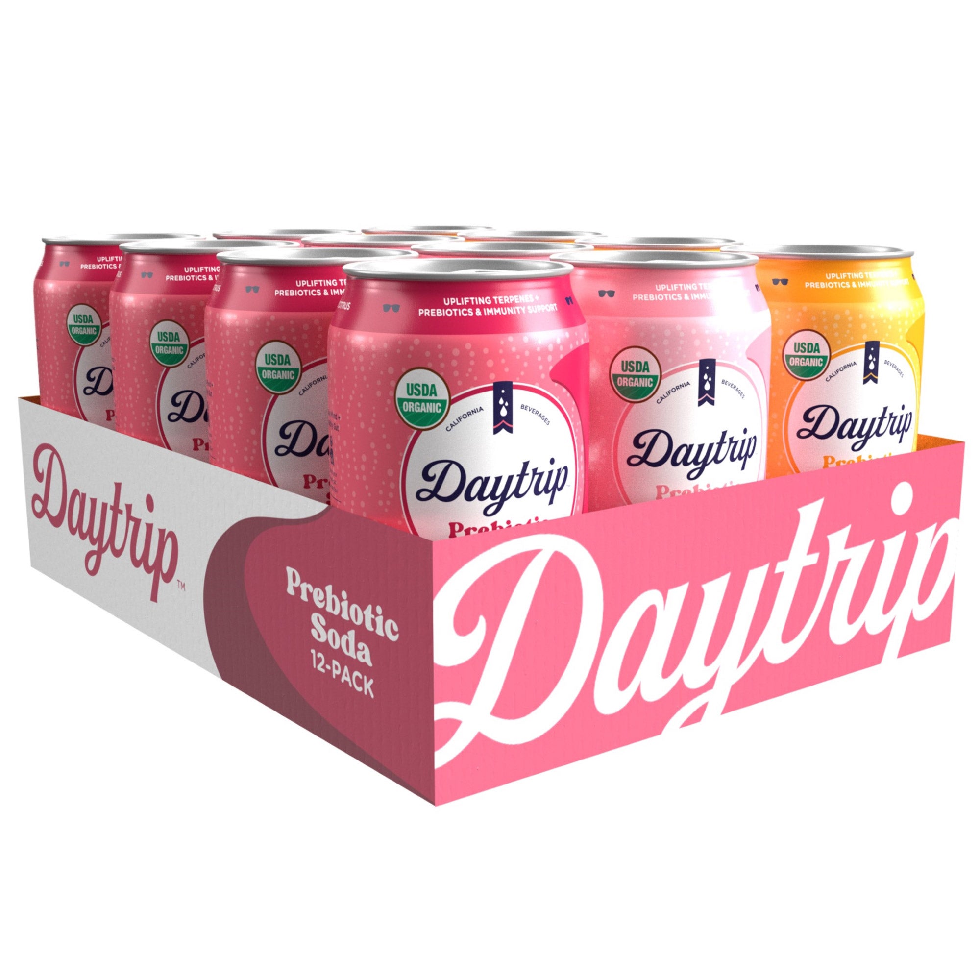 ORGANIC DAY TRIP PREBIOTIC SODA 12 PACK 12 OUNCES EACH - Image 1