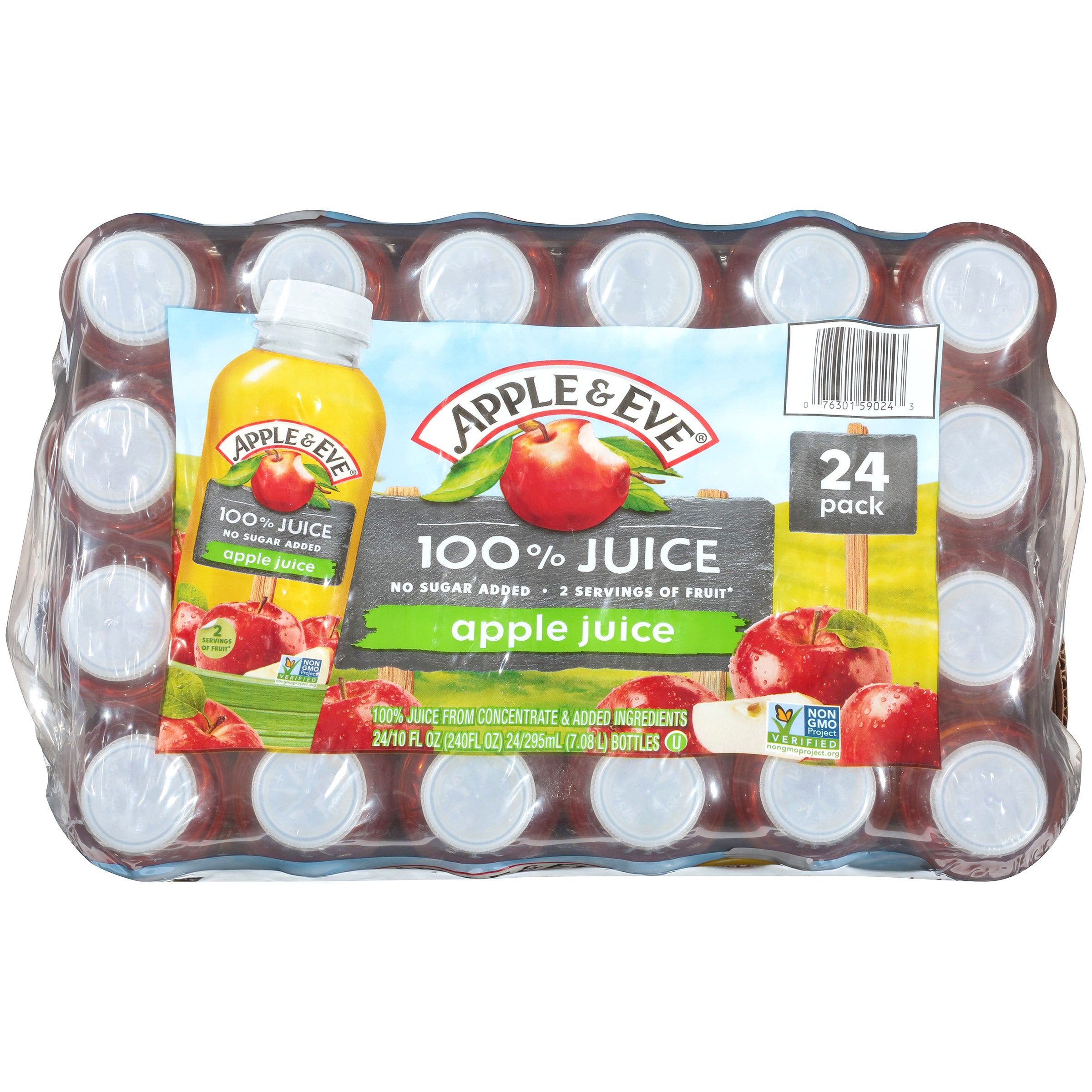 APPLE & EVE 100% APPLE JUICE 24/10 OUNCE BOTTLES - Image 1