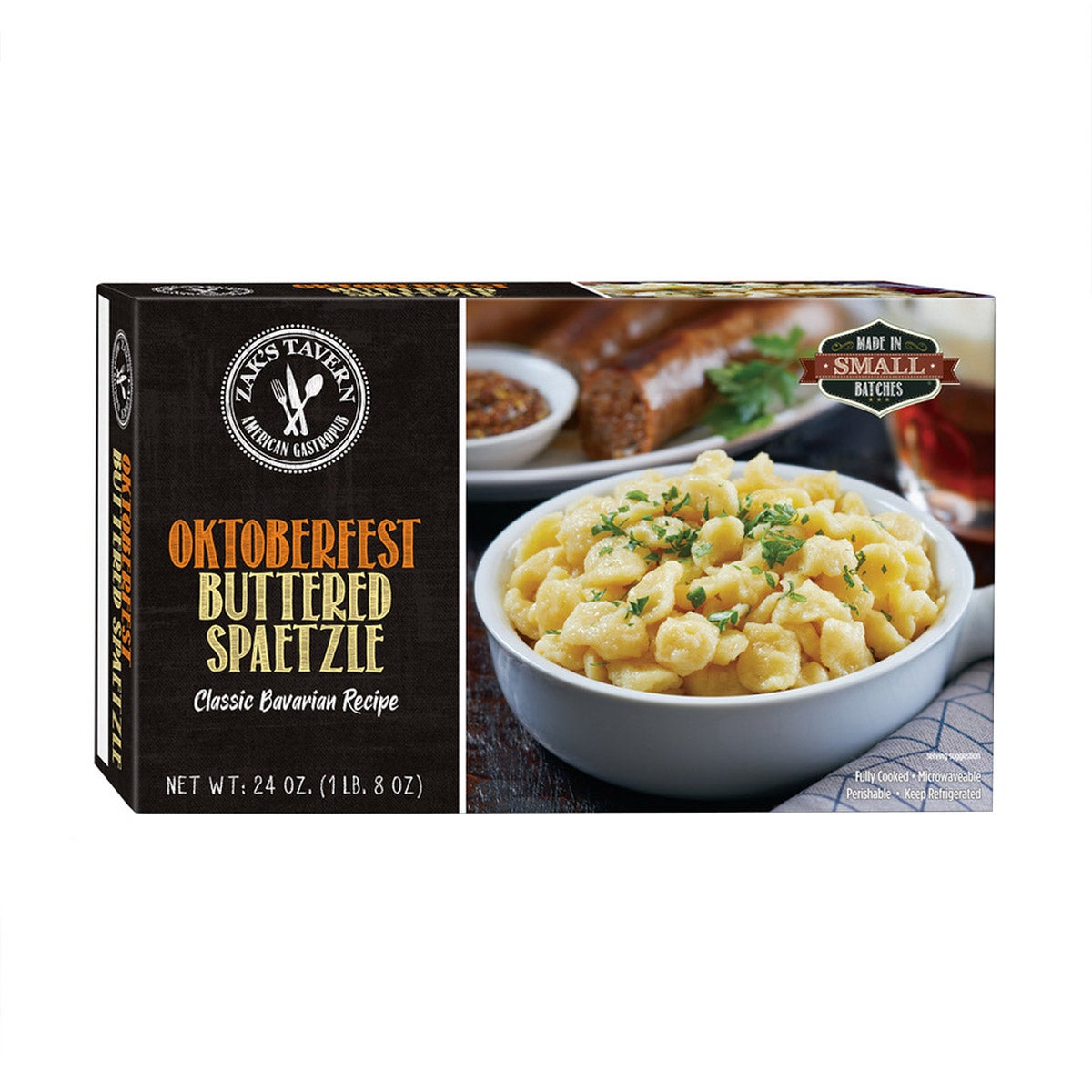 ZAK'S TAVERN BUTTERED SPAETZLE 24 OUNCE PACKAGE