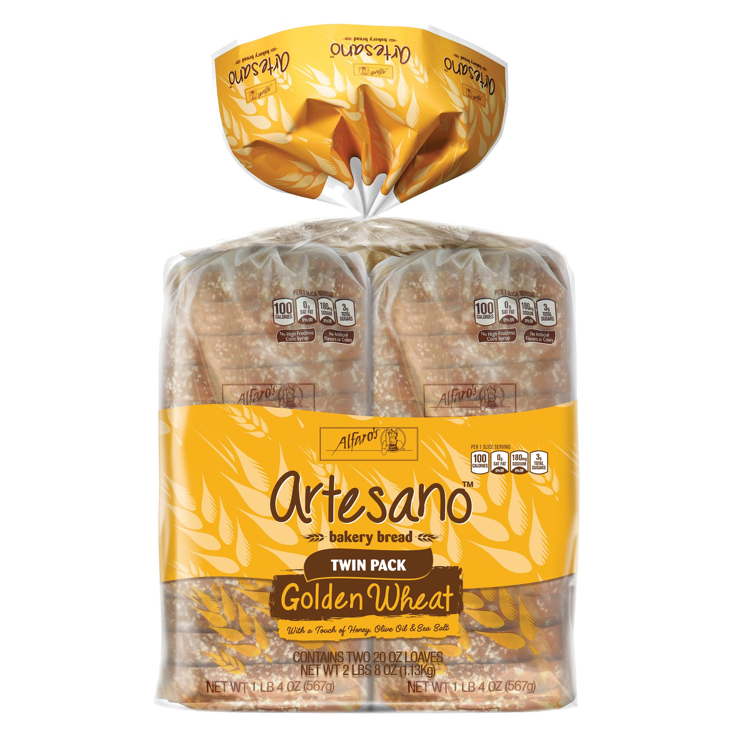 ALFARO'S ARTESANO GOLDEN WHEAT 2 PACK 20 OUNCES EACH