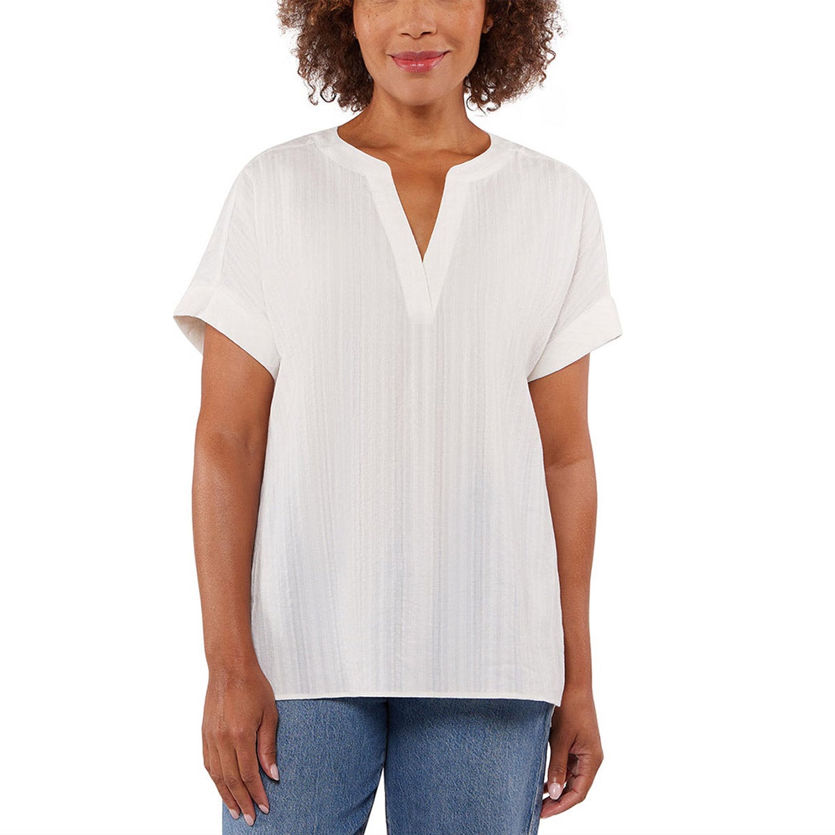 MATTY M LADIES' COTTON POPOVER - Image 1
