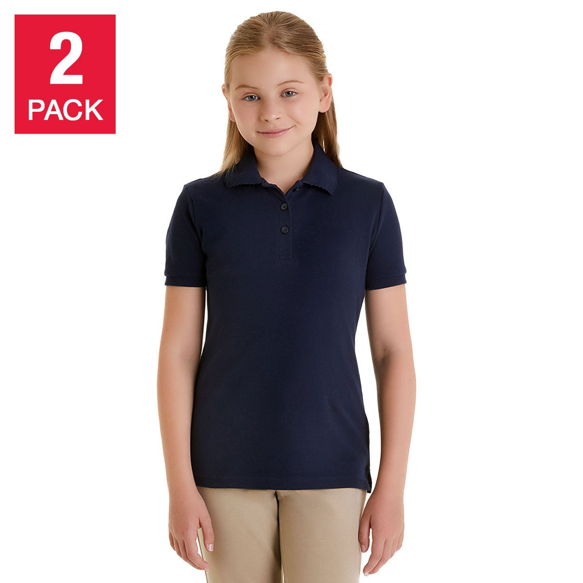 FRENCH TOAST YOUTH 2PK POLO - Image 1