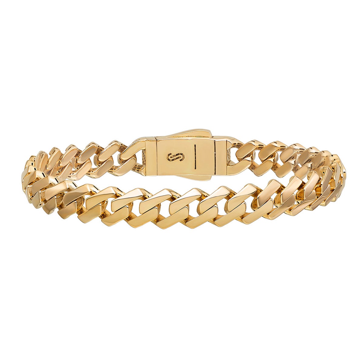 14KT Yellow Gold Fancy Curb 7.5