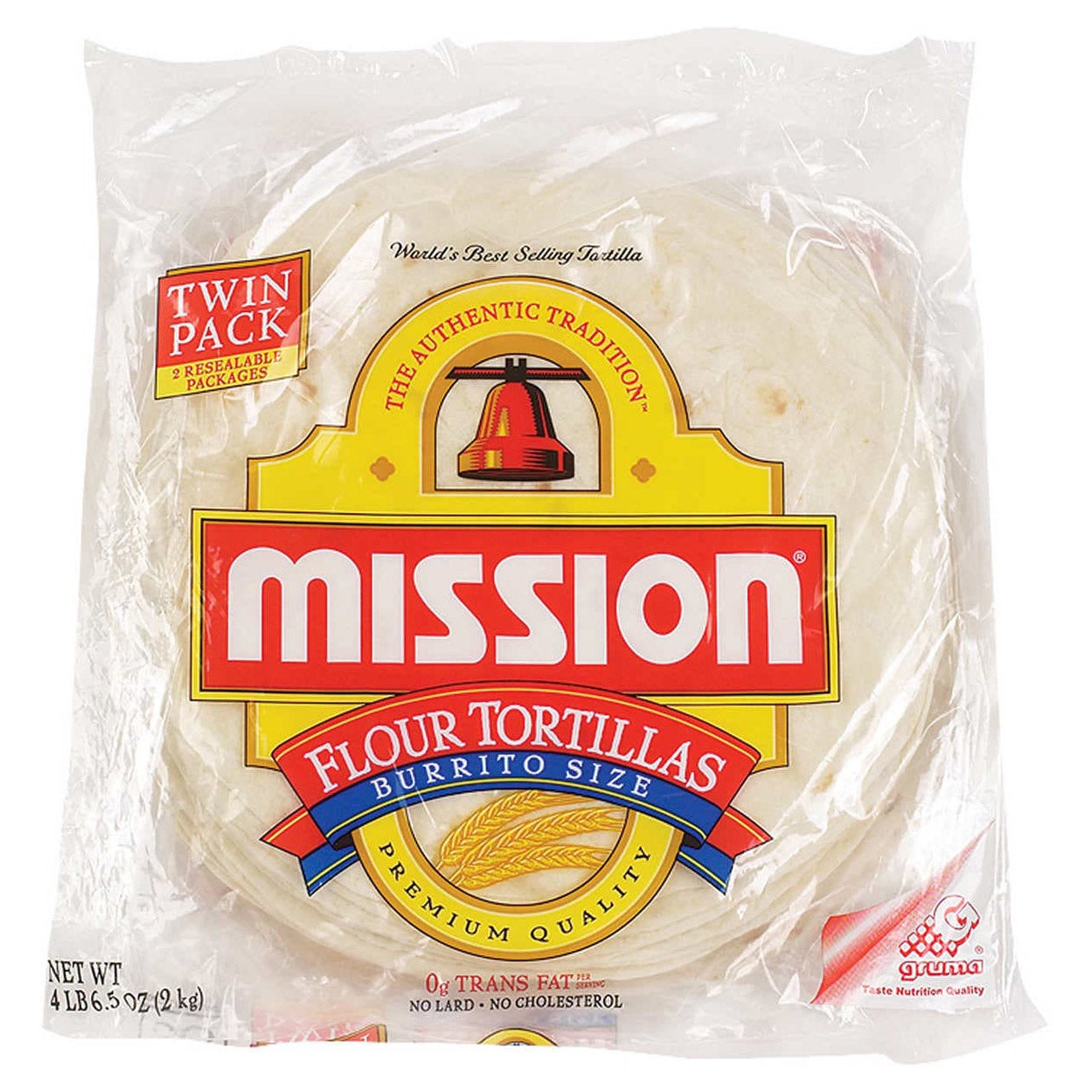 MISSION 10¨ FLOUR TORTILLAS 2/15 CT