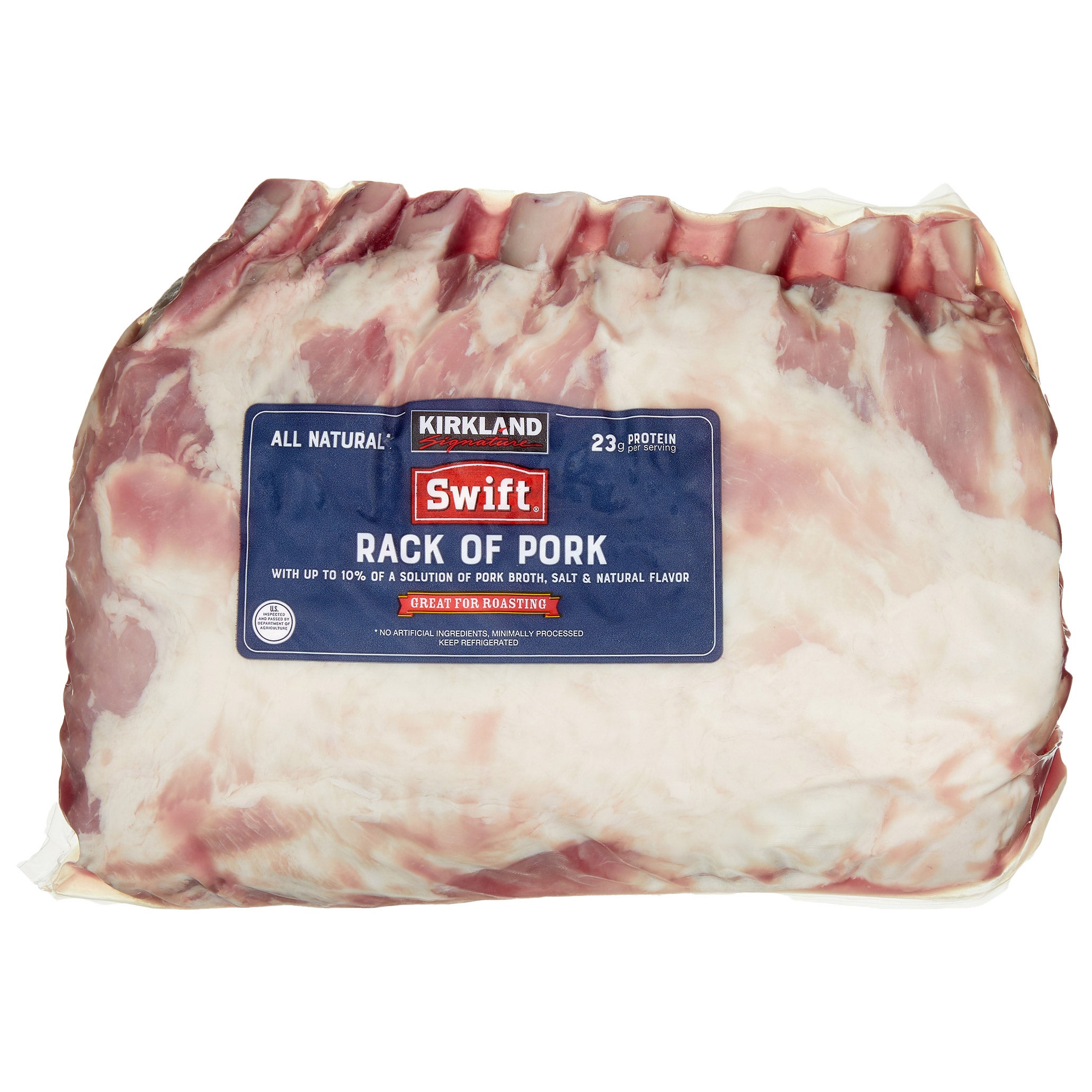 RACK OF PORK PORK LOIN BONE IN PER LB