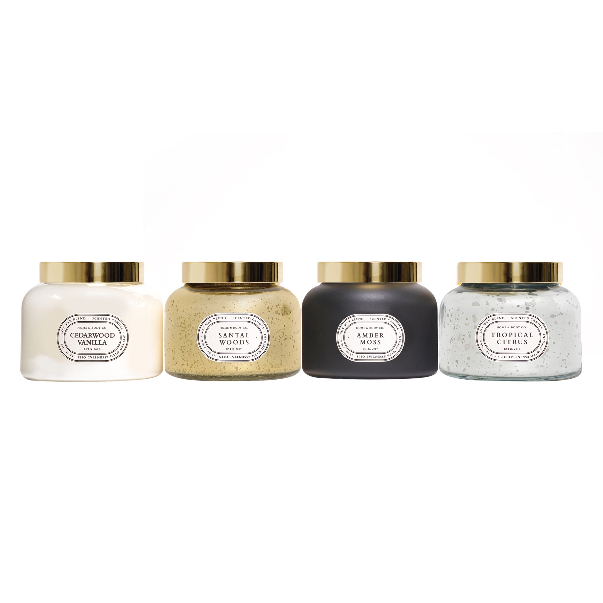HOME AND BODY 12OZ CANDLES, 4PACK