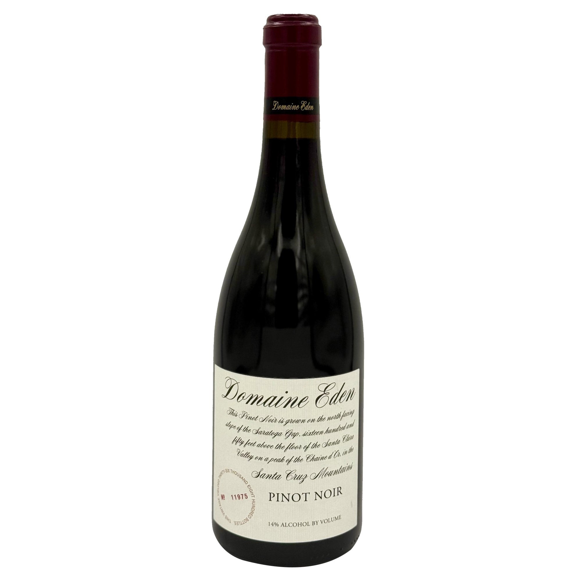 DOMAINE EDEN PINOT NOIR SANTA CRUZ MTN 750ML - Image 1