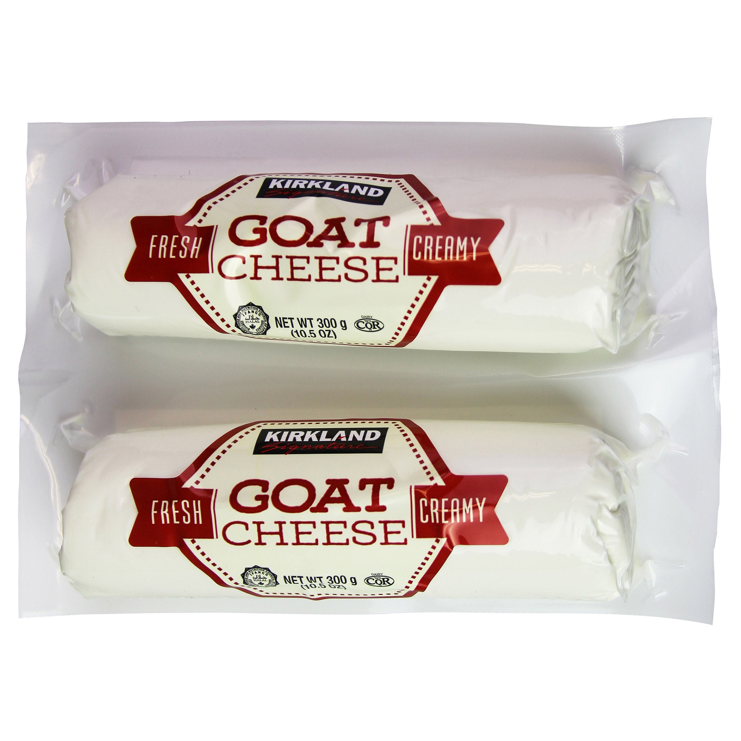 KIRKLAND SIGNATURE FRESH GOAT CHEESE 2/10.5 OZ (1.31 LBS)