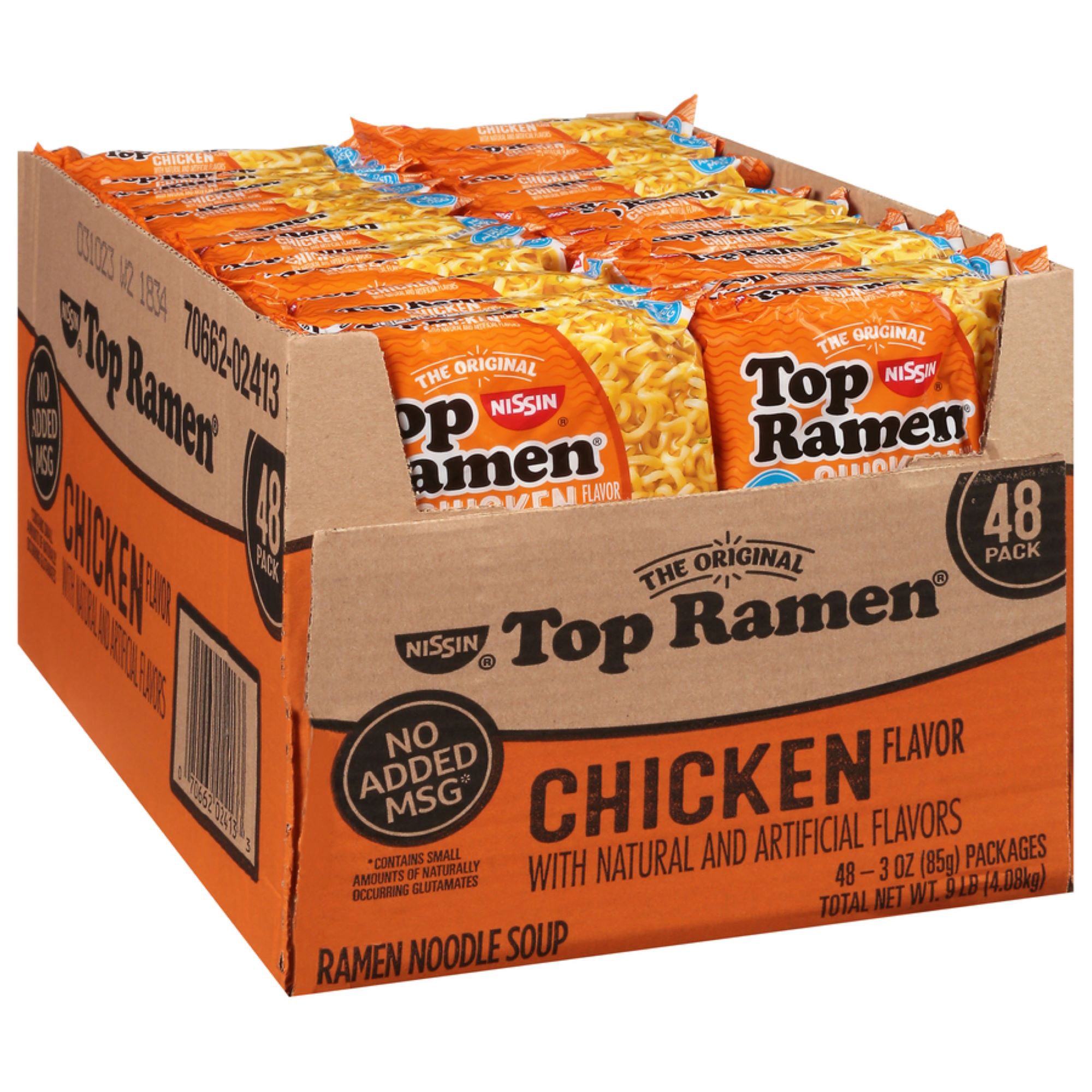 NISSIN CHICKEN RAMEN NOODLES 48/3 OZ - Image 1